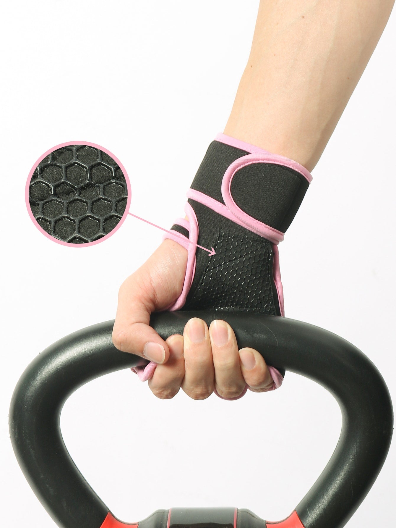 SKDK 1pair Ventilated Weight Lifting Workout Gloves For Men Women, Built-In Wrist Wraps And Non-Slip Palm Silicone To Avoid Calluses, Exercise Gym Gloves For Cross Training Powerlifting