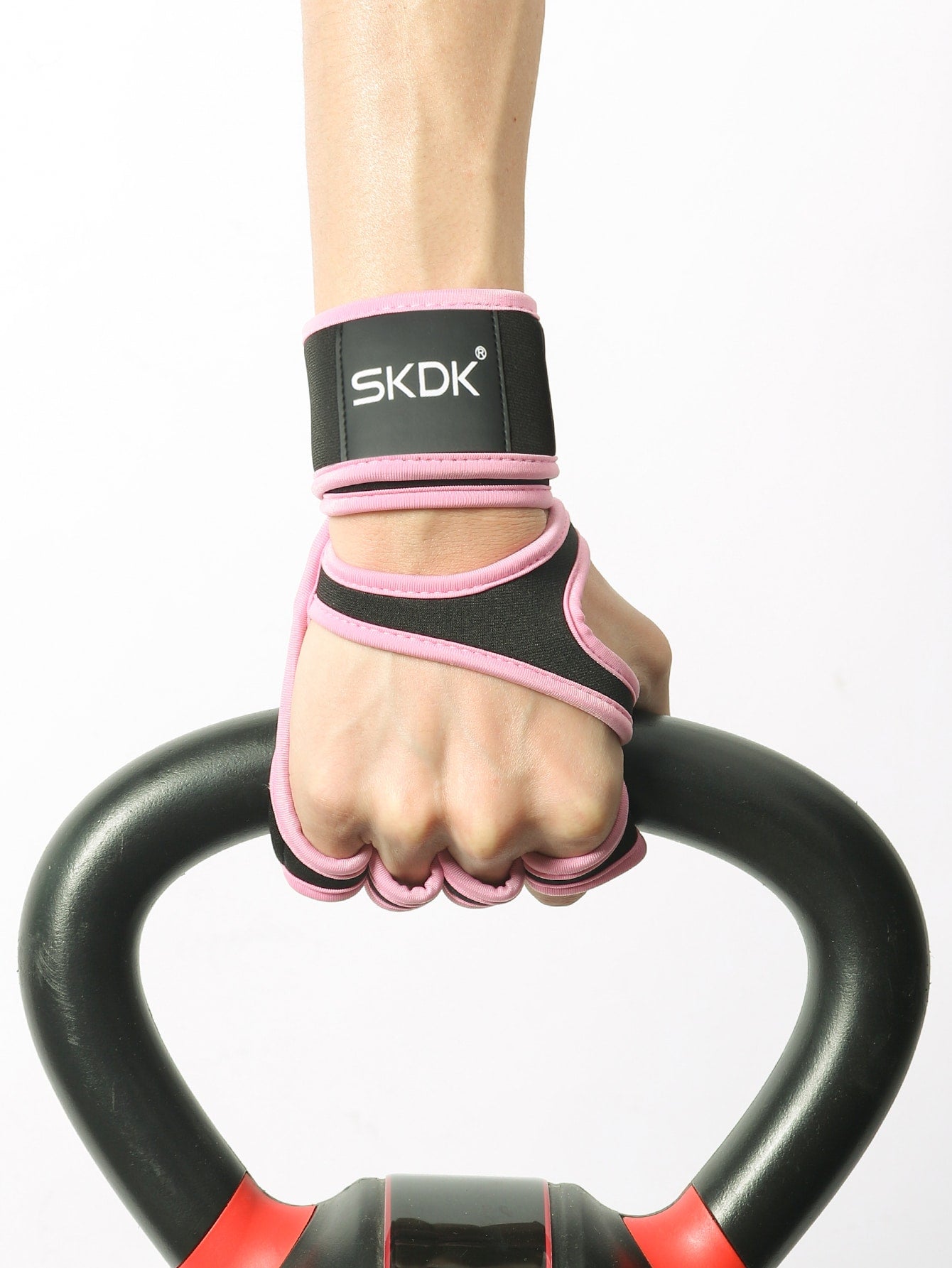 SKDK 1pair Ventilated Weight Lifting Workout Gloves For Men Women, Built-In Wrist Wraps And Non-Slip Palm Silicone To Avoid Calluses, Exercise Gym Gloves For Cross Training Powerlifting