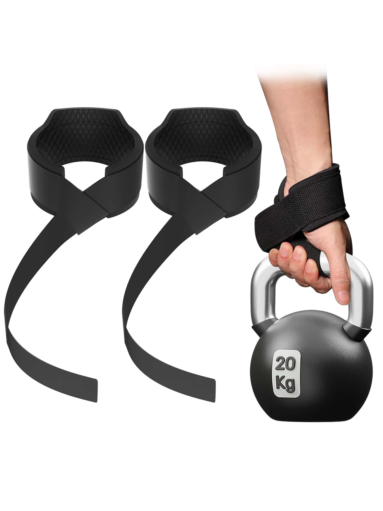 1pair Power Lifting Wrist Straps