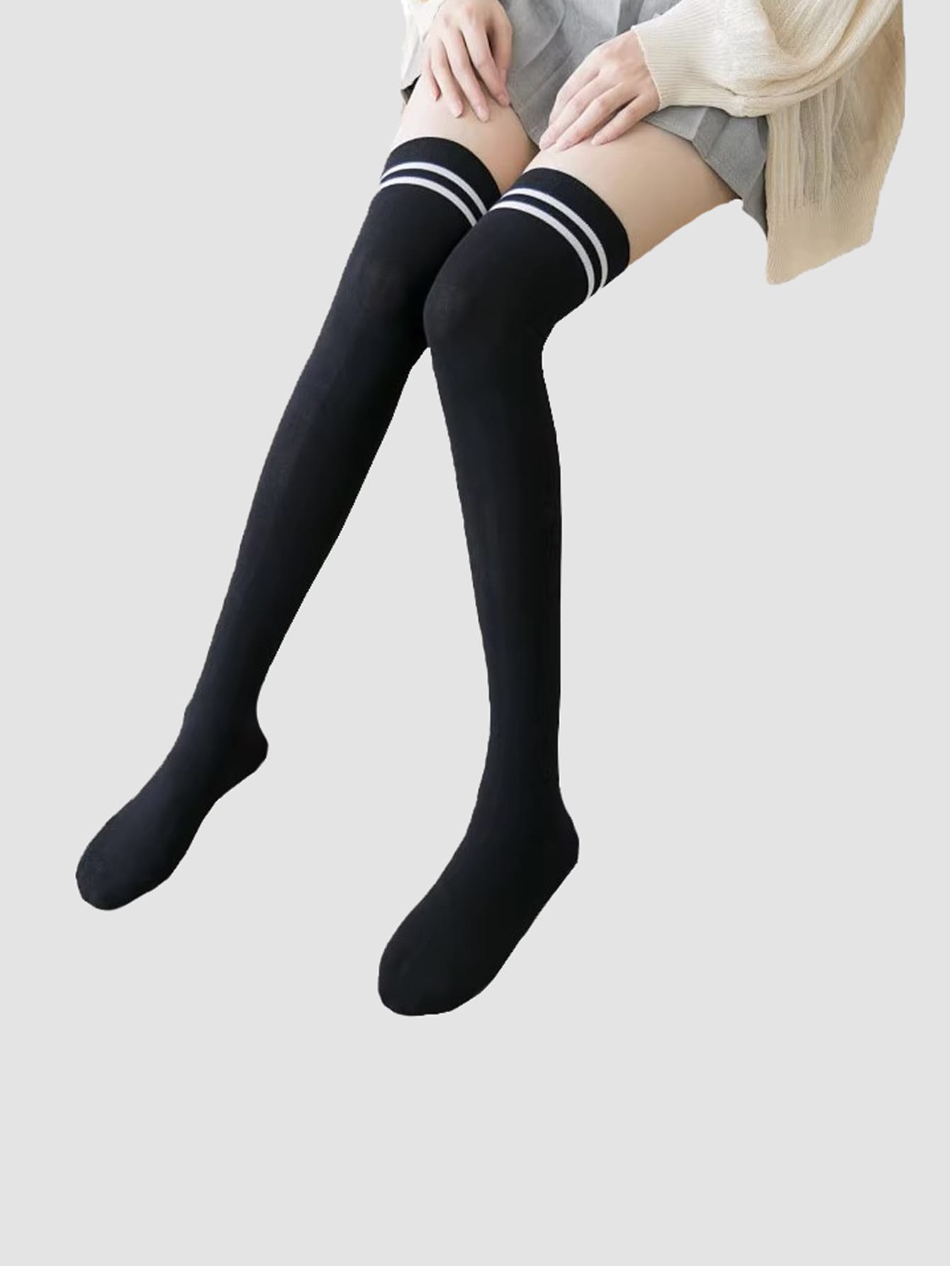 Sports Outdoor Striped Outdoor Compression Sports Socks