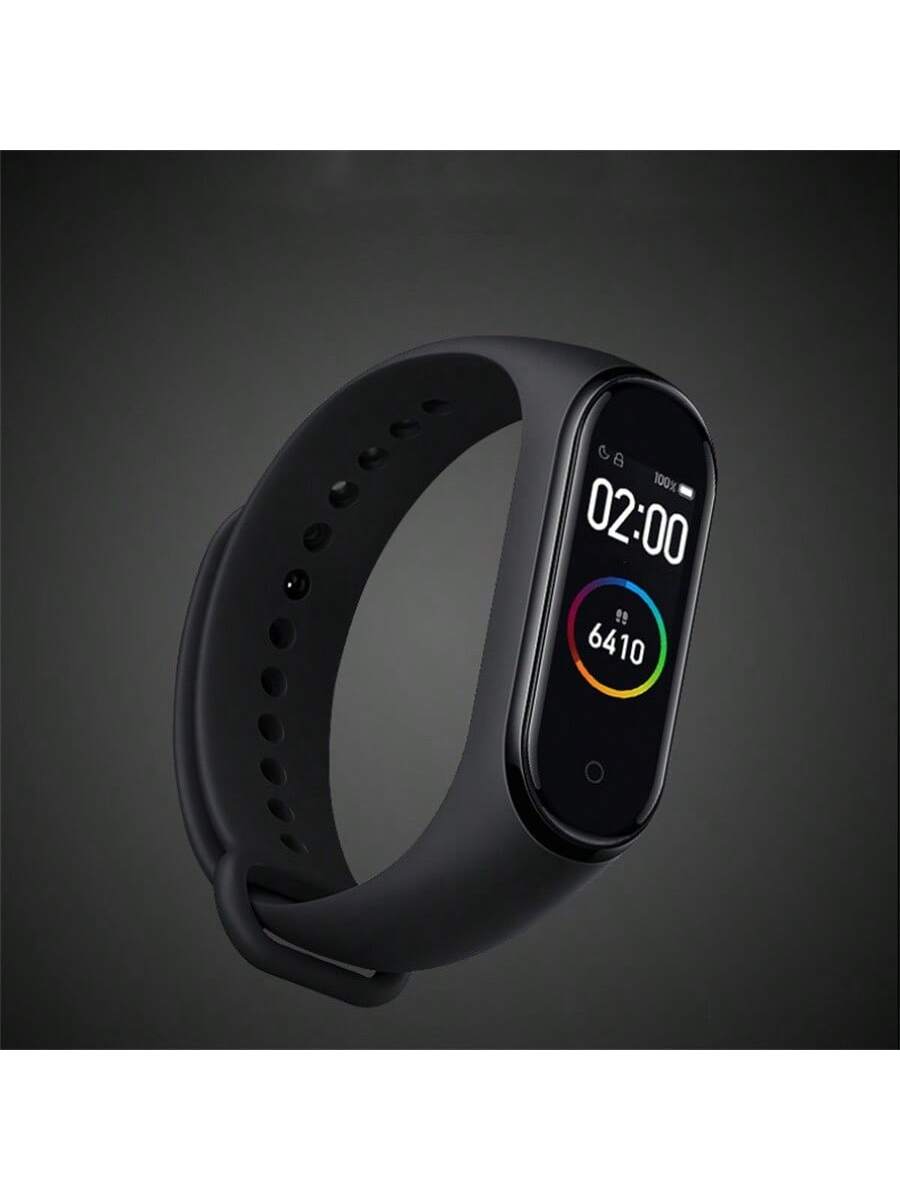 1pc Compatible With Xiaomi Smart Bracelet Band 4/3/5/6/7 Breathable Lightweight Black Silicon Wristband (Watch Not Included) As A Gift For Students Returning To School