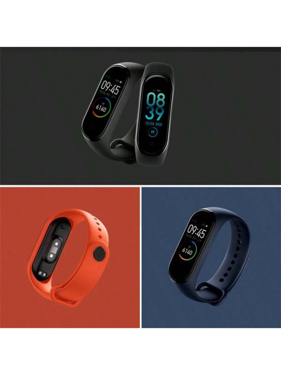1pc Compatible With Xiaomi Smart Bracelet Band 4/3/5/6/7 Breathable Lightweight Black Silicon Wristband (Watch Not Included) As A Gift For Students Returning To School