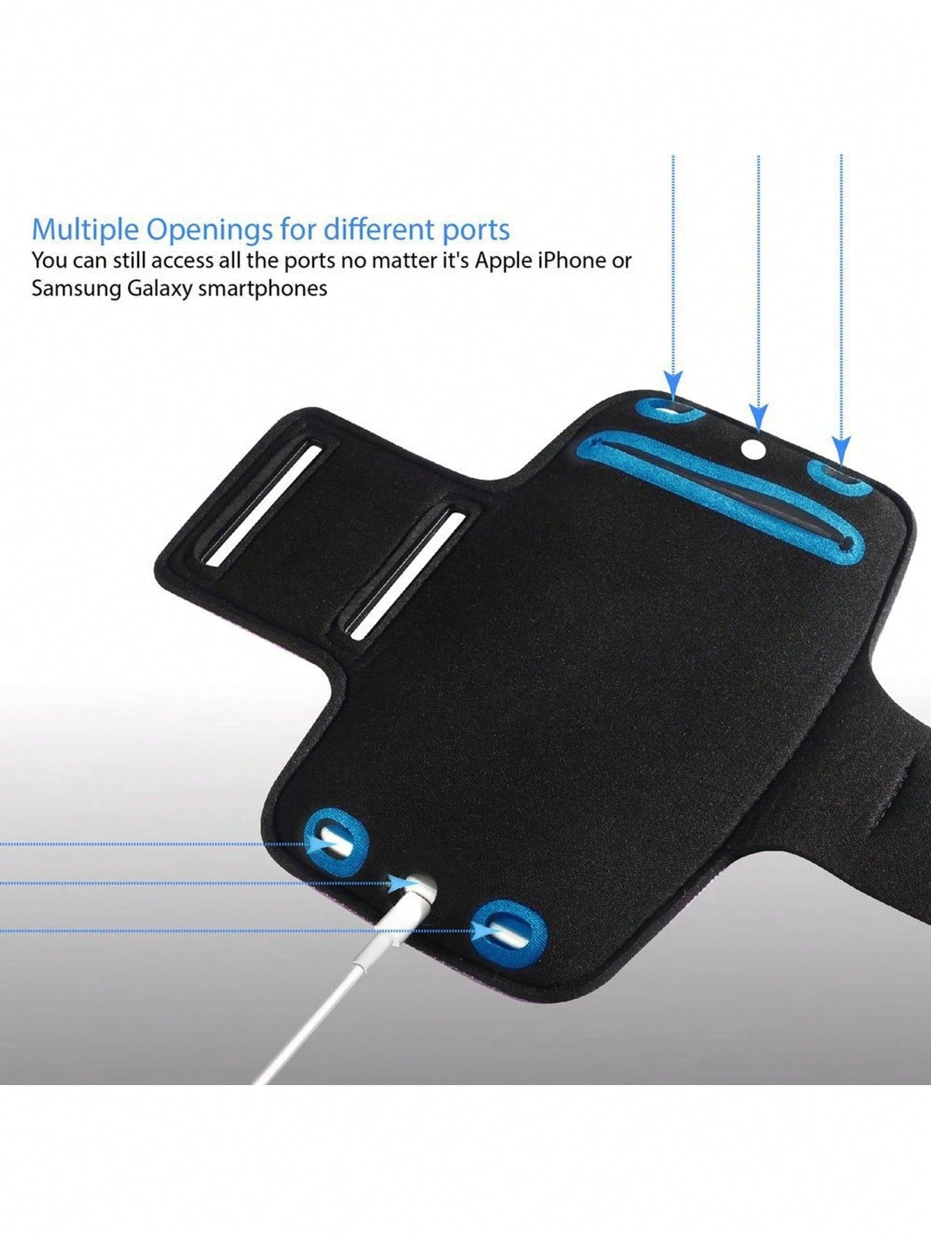 Insten Running Armband Cell Phone Holder for iPhone 13 Mini/12 Mini/SE (3rd 2nd Gen) up to 5.5")