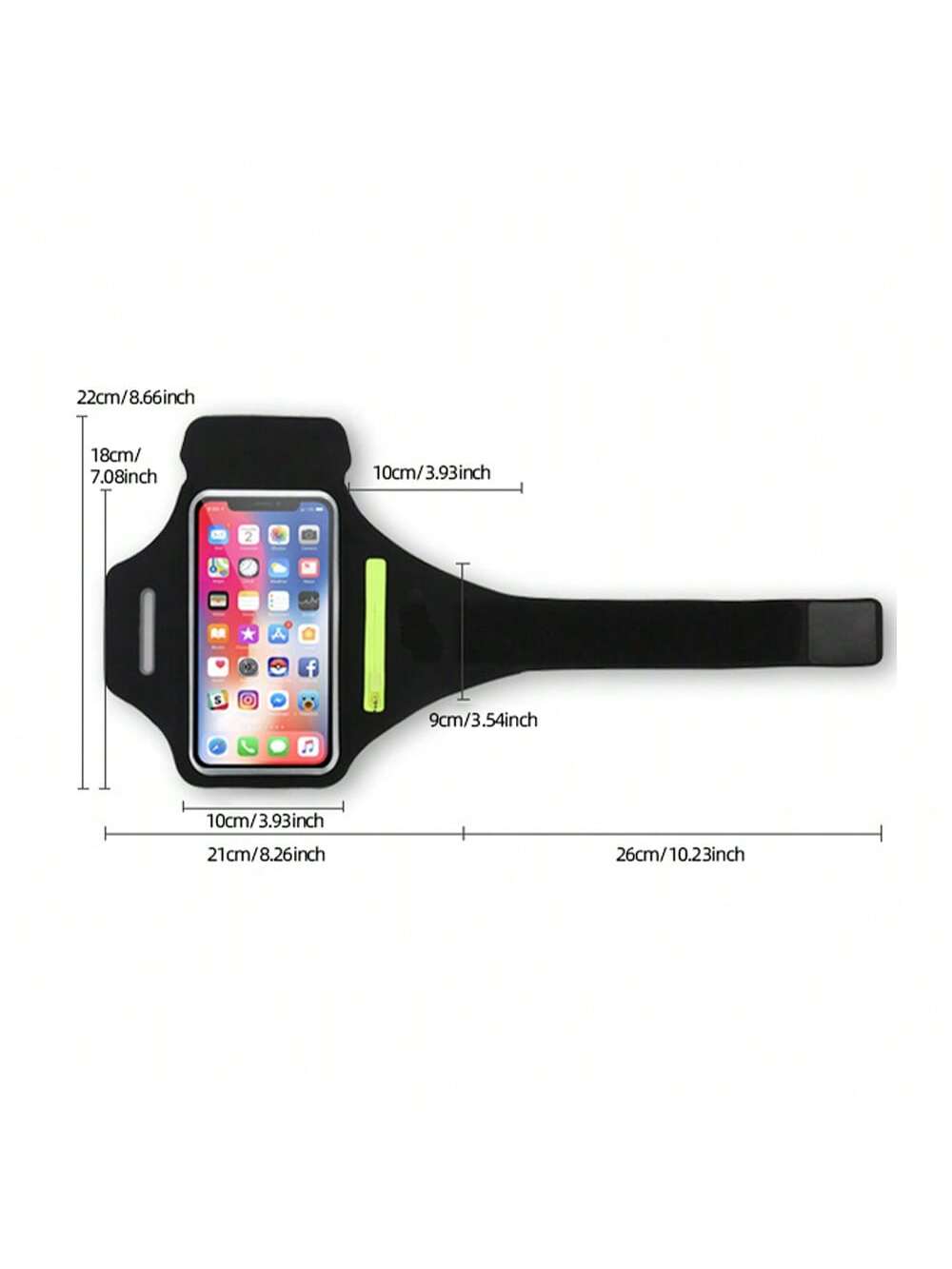 Running Armband With Earphones Bag Cell Phone Armband Compatible With IPhone Water Resistant Sports Phone Holder Case