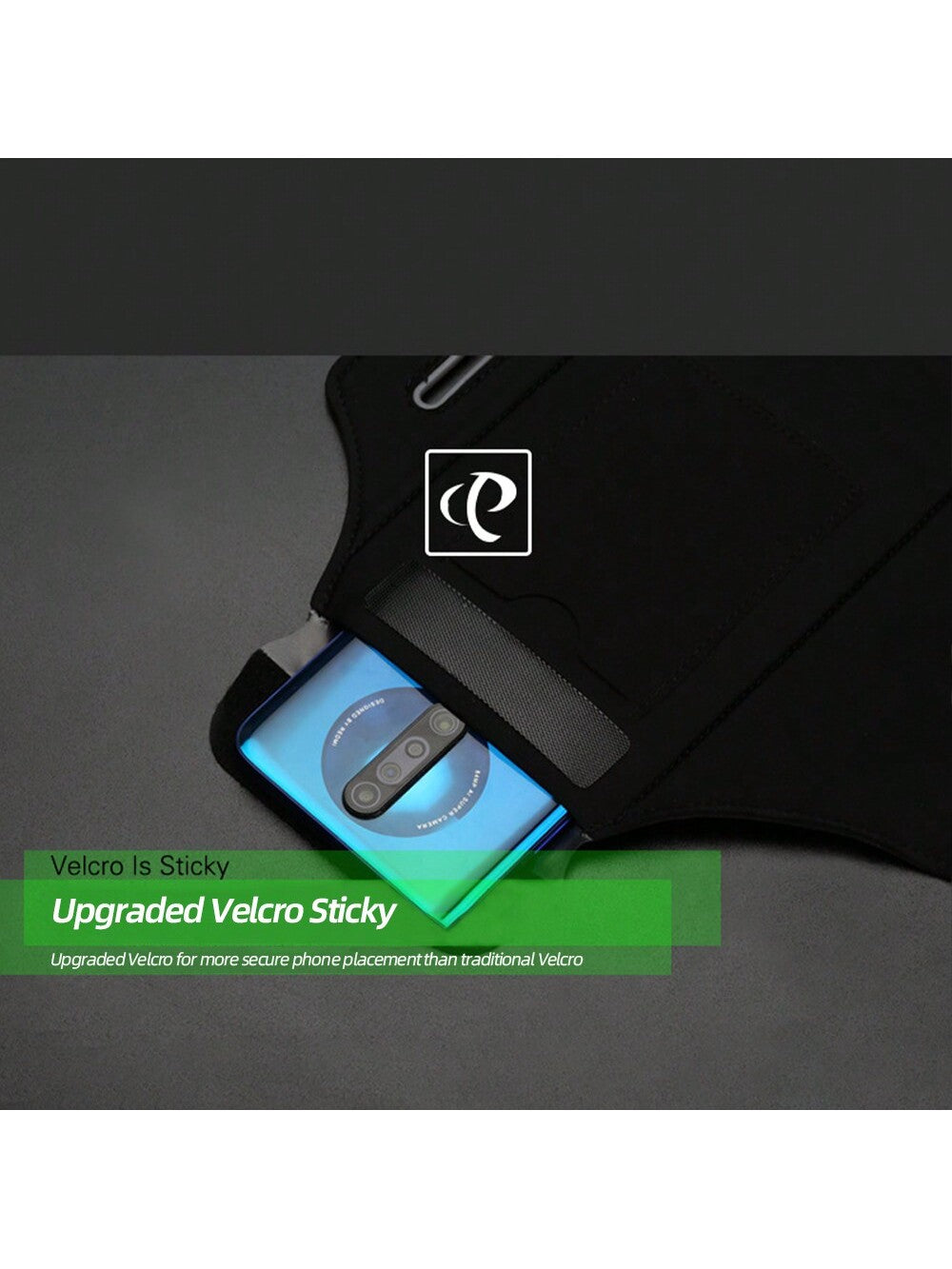 Running Armband With Earphones Bag Cell Phone Armband Compatible With IPhone Water Resistant Sports Phone Holder Case