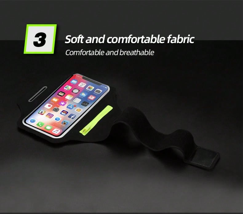 Running Armband With Earphones Bag Cell Phone Armband Compatible With IPhone Water Resistant Sports Phone Holder Case