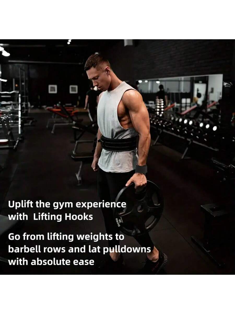 1pc Gym Weightlifting Wrist Strap, Pull-Type Wristband, Fitness Gloves,Black Gloves