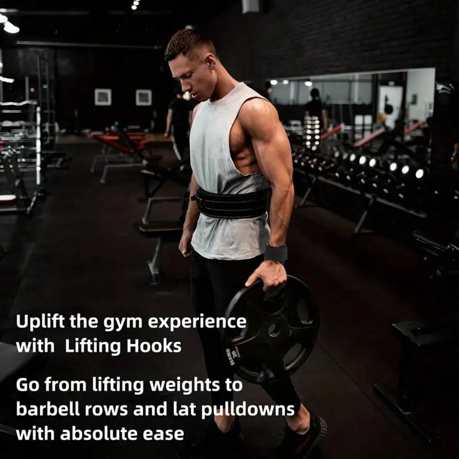 1pc Gym Weightlifting Wrist Strap, Pull-Type Wristband, Fitness Gloves,Black Gloves