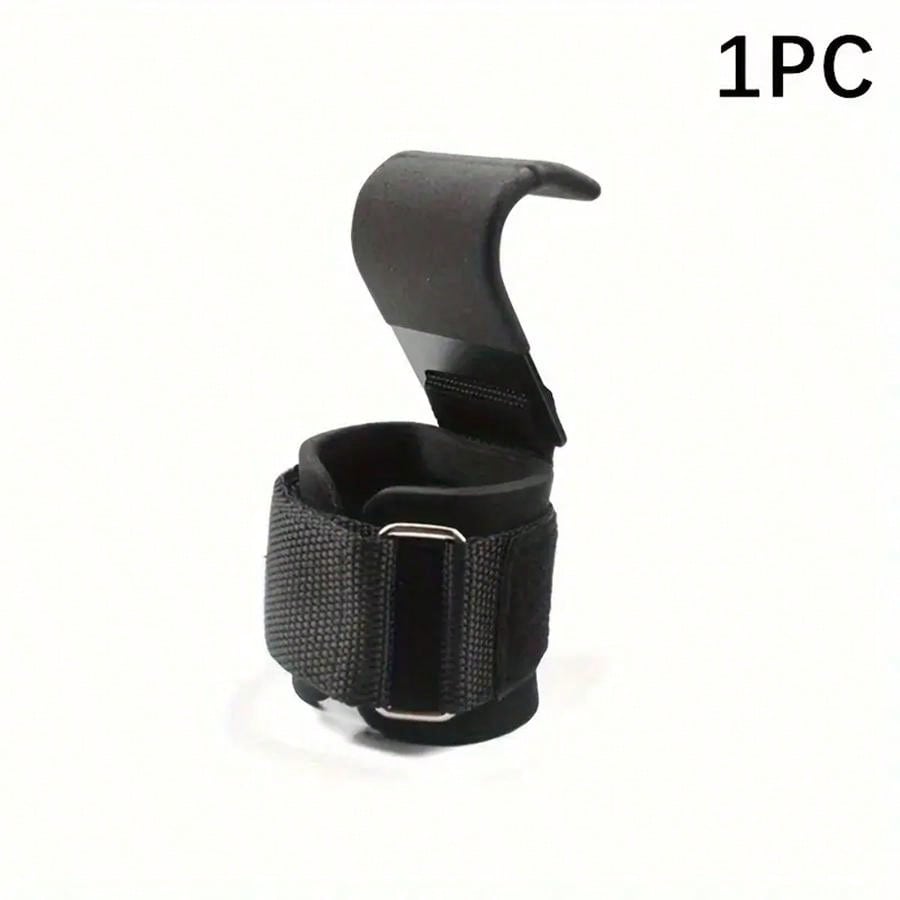 1pc Gym Weightlifting Wrist Strap, Pull-Type Wristband, Fitness Gloves,Black Gloves