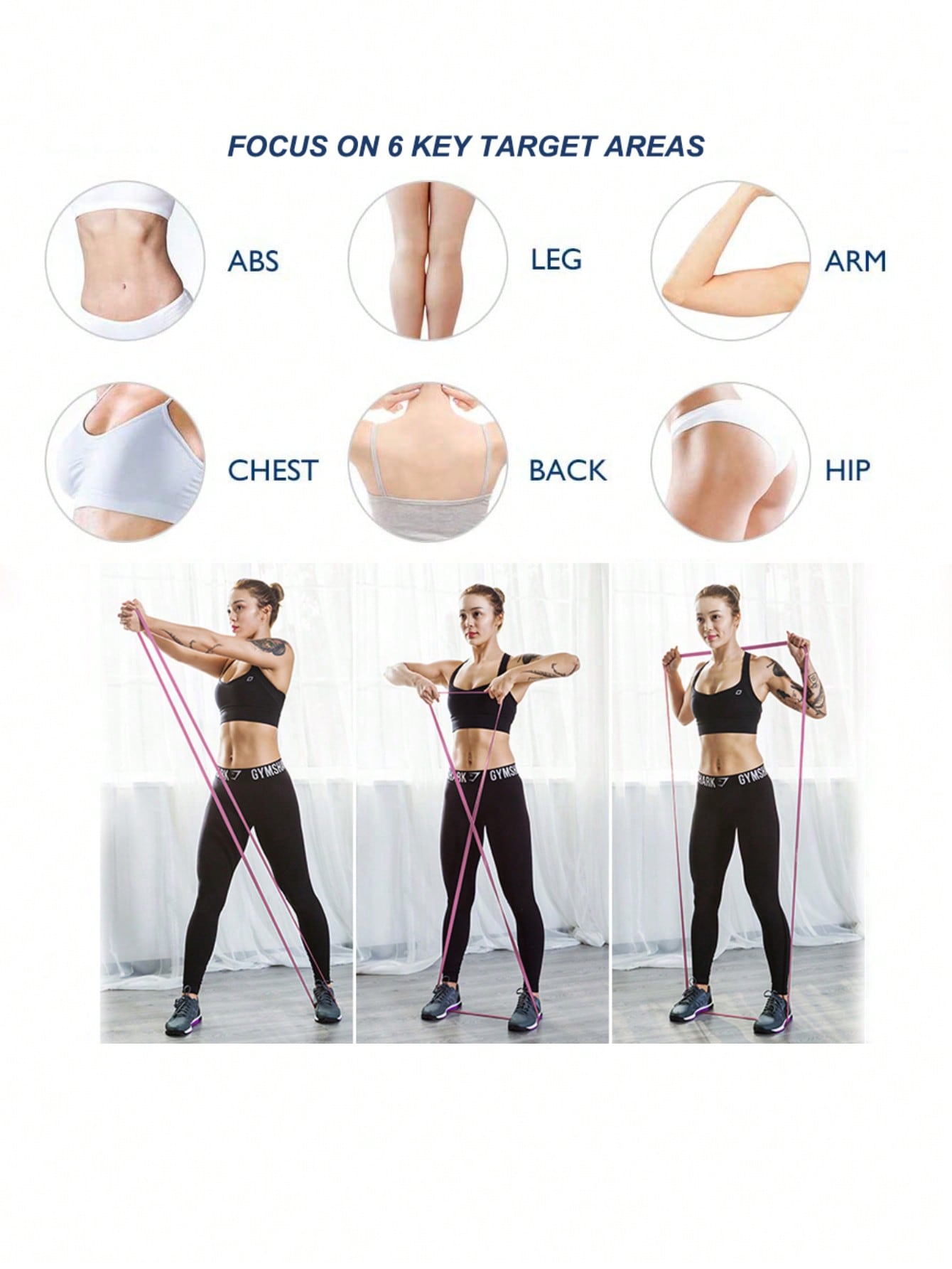 MKAS MKAS 1 PC Pink Long Fabric Full Body Resistance Bands Exercise Bands Resistance For Women And Men Cloth Loop Resistance Bands Heavy Duty Stretch Fitness Bands Pull Up Assistance Resistance Bands