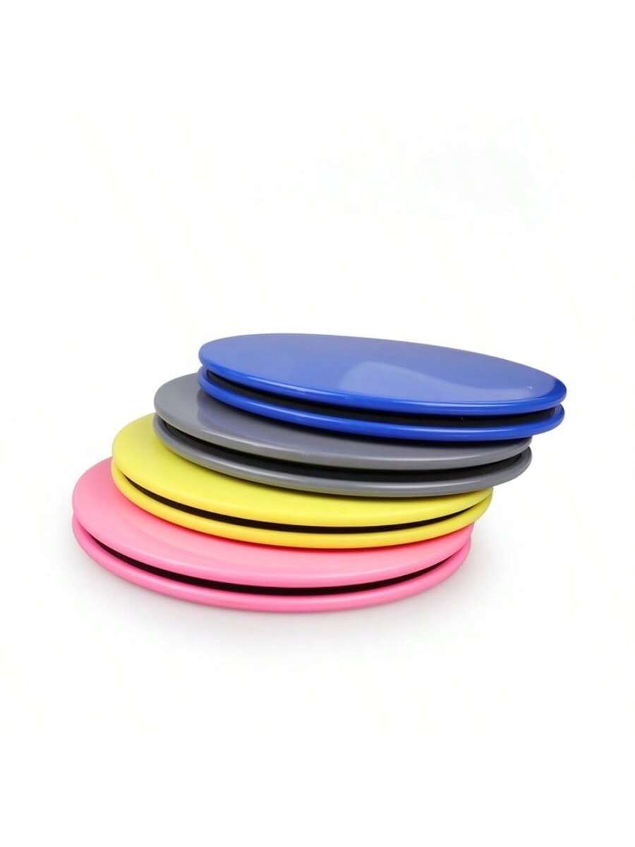 2pcs Dual Sided Core Sliders For Abdominal Muscle Training, Home Gym Fitness, Yoga, And Pilates