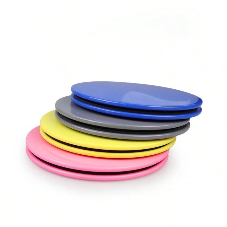 2pcs Dual Sided Core Sliders For Abdominal Muscle Training, Home Gym Fitness, Yoga, And Pilates