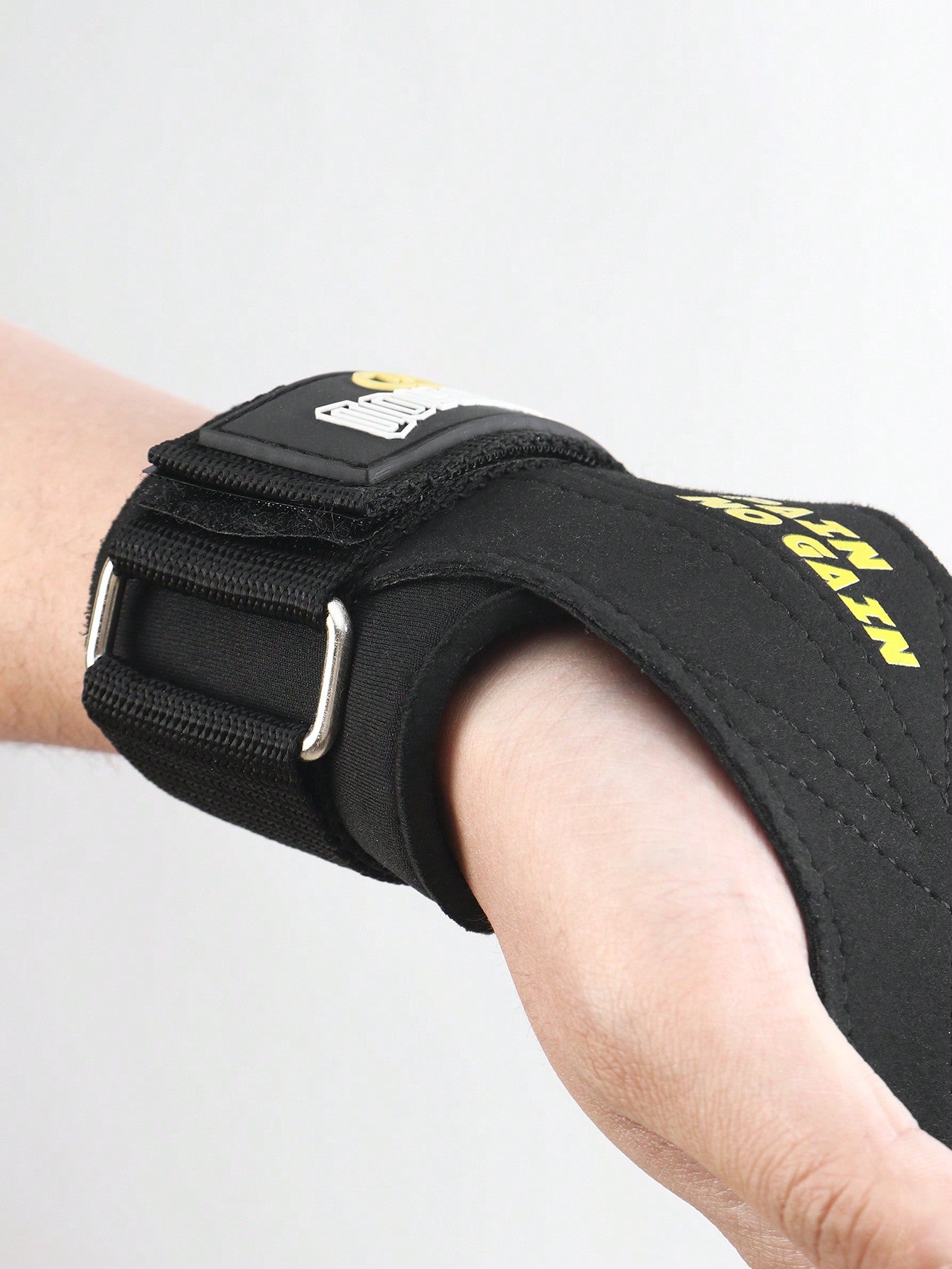 GOUNOD 1pair Microfiber Wrist Straps, For Weightlifting Maximum Grip Support - Lifting Deadlift Strap