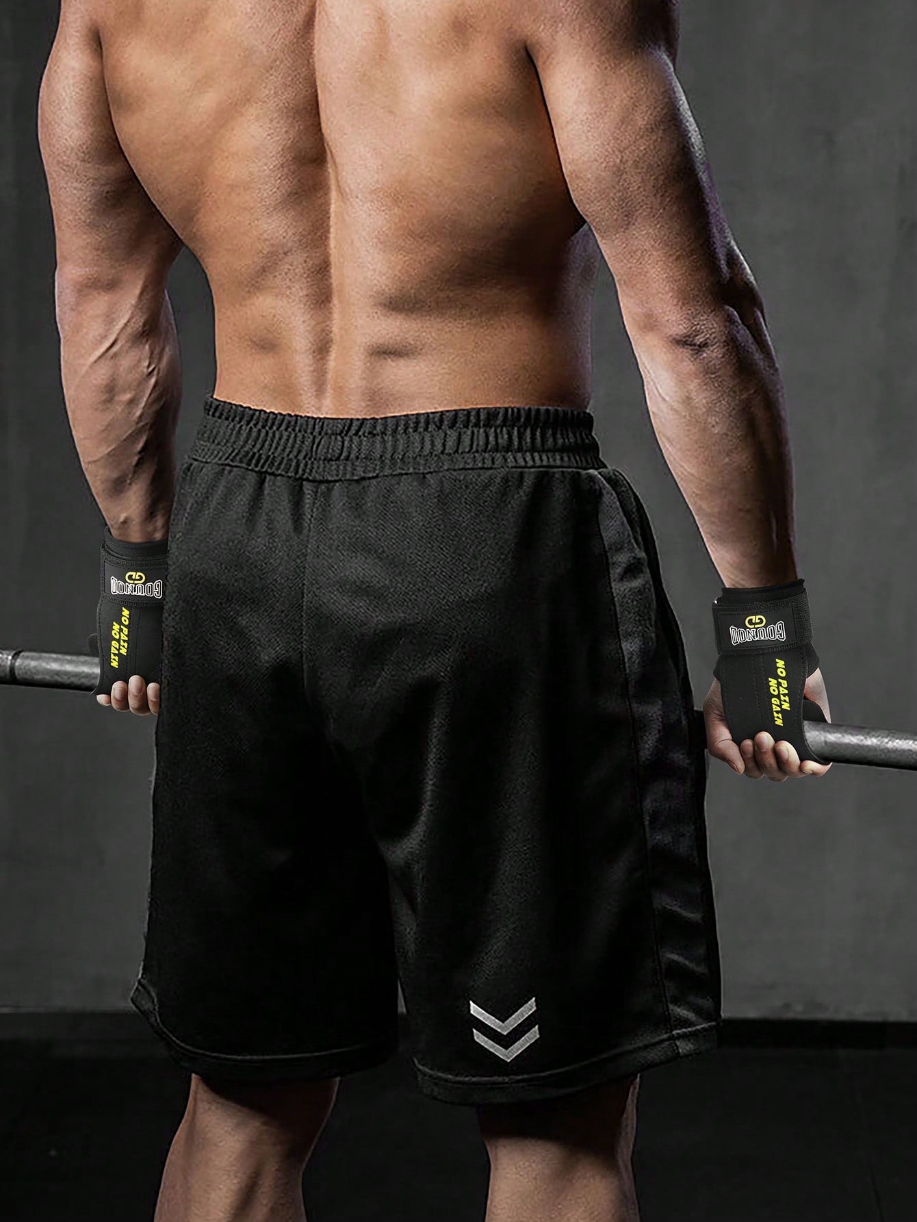 GOUNOD 1pair Microfiber Wrist Straps, For Weightlifting Maximum Grip Support - Lifting Deadlift Strap