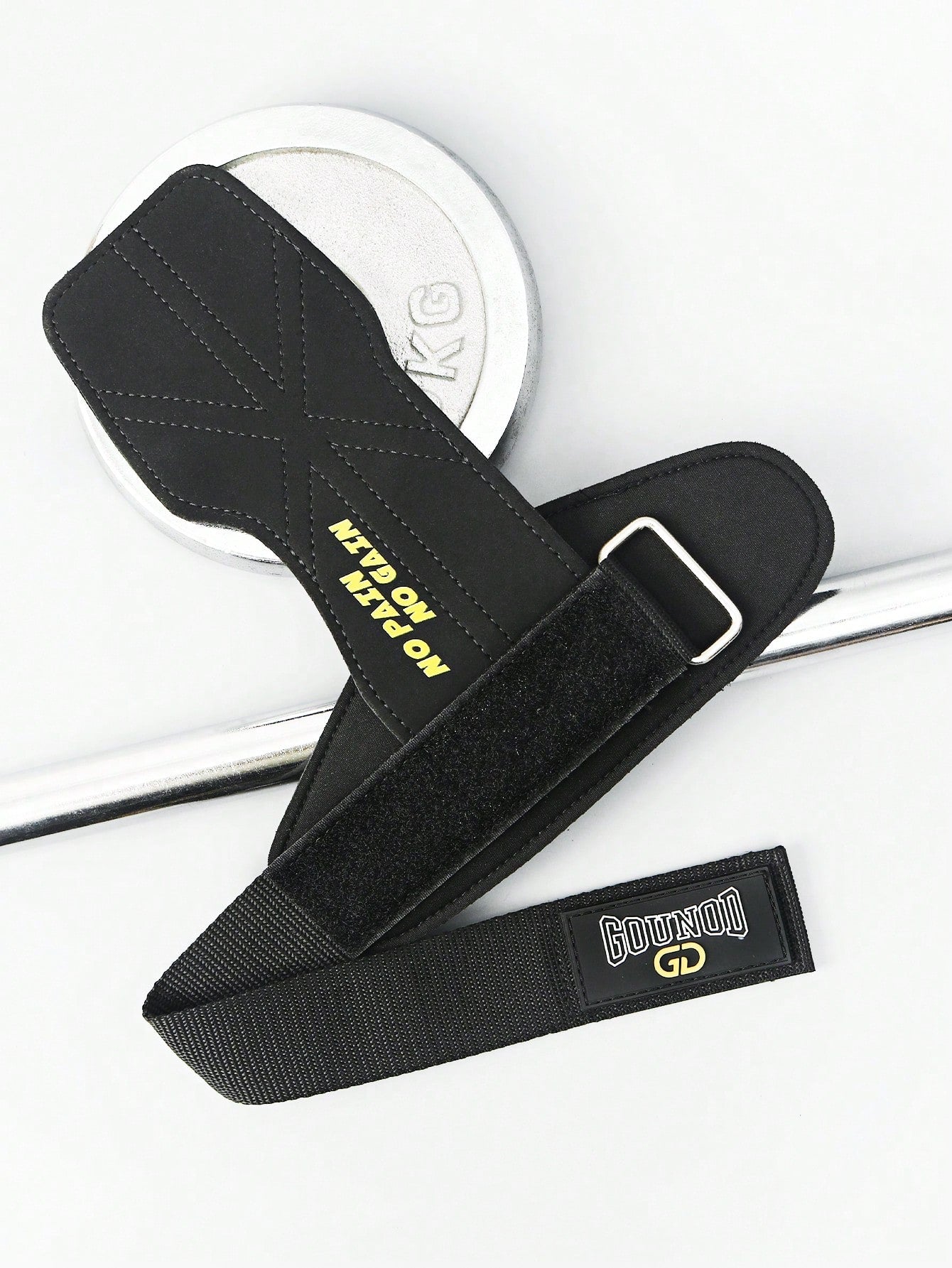 GOUNOD 1pair Microfiber Wrist Straps, For Weightlifting Maximum Grip Support - Lifting Deadlift Strap
