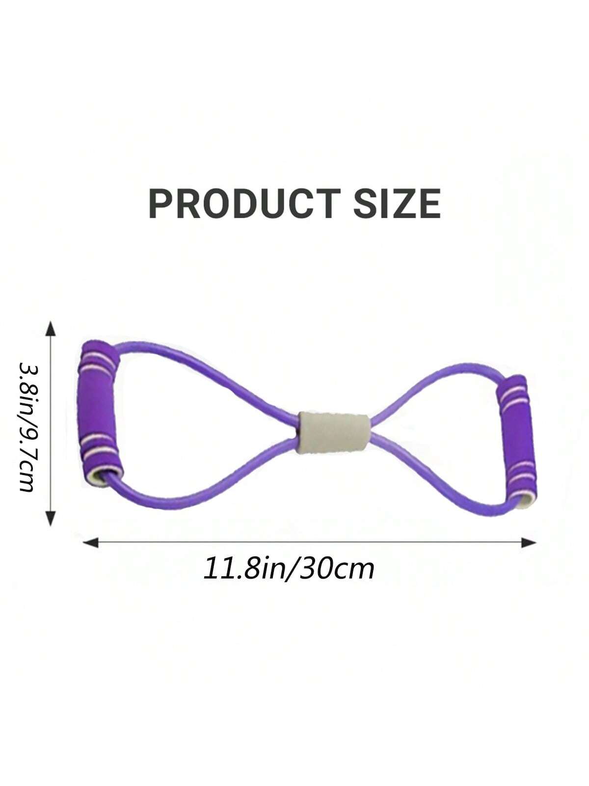 2024 Newest 1 Pc 8-Shaped Resistance Band, Arm Back Shoulder Exercise Elastic Rope Elastic Fitness Band, Foot, Leg, Hand Stretching, Arm Exercise Device, Used For Yoga Pilates Stretching Physical, Home Gym Exercise