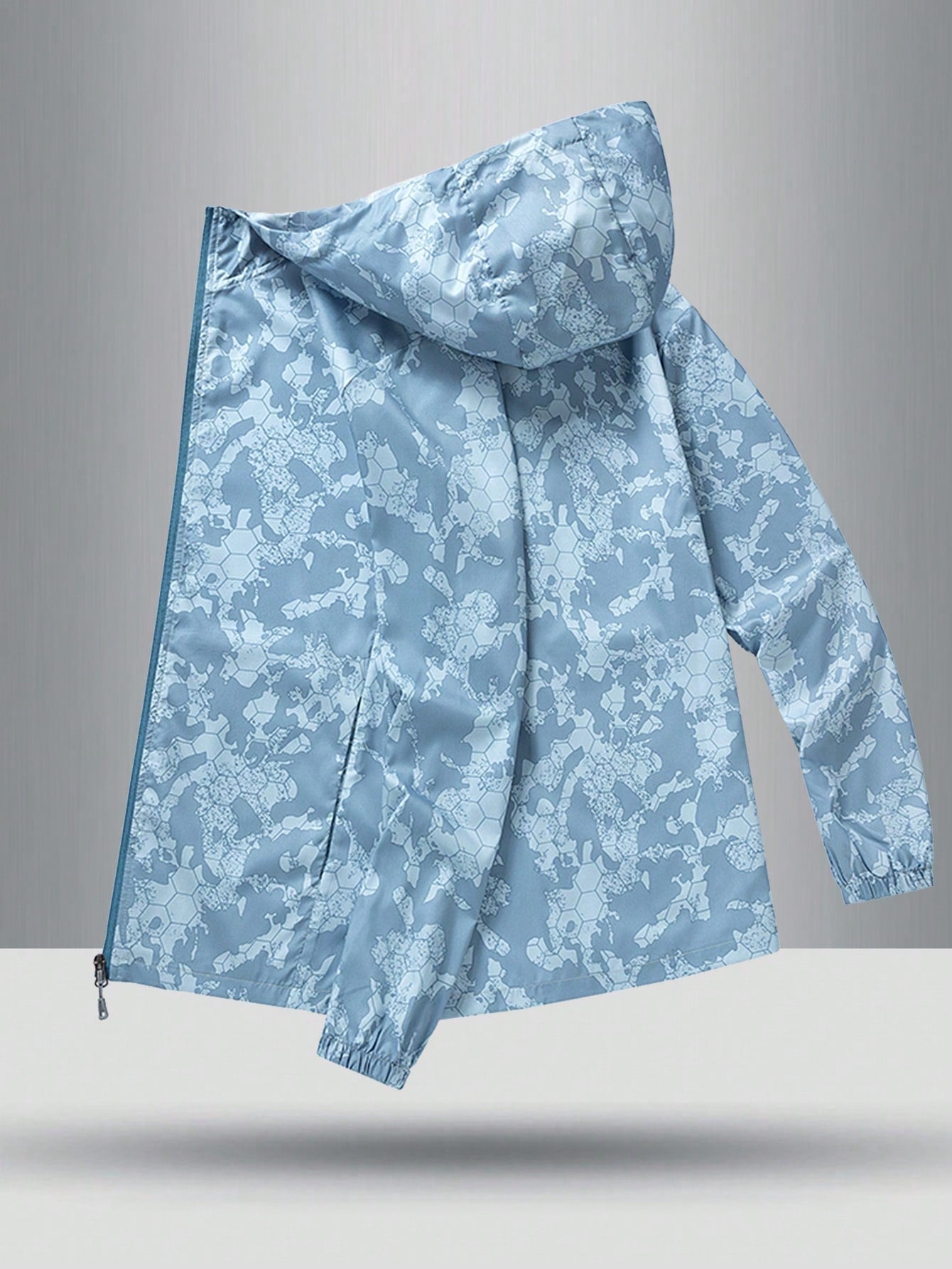Boyfriend Style Men's Summer Sun Protection Clothing Super Breathable Lightweight Ice Silk Outdoor Skin Jacket, Fishing Sunscreen Shirt