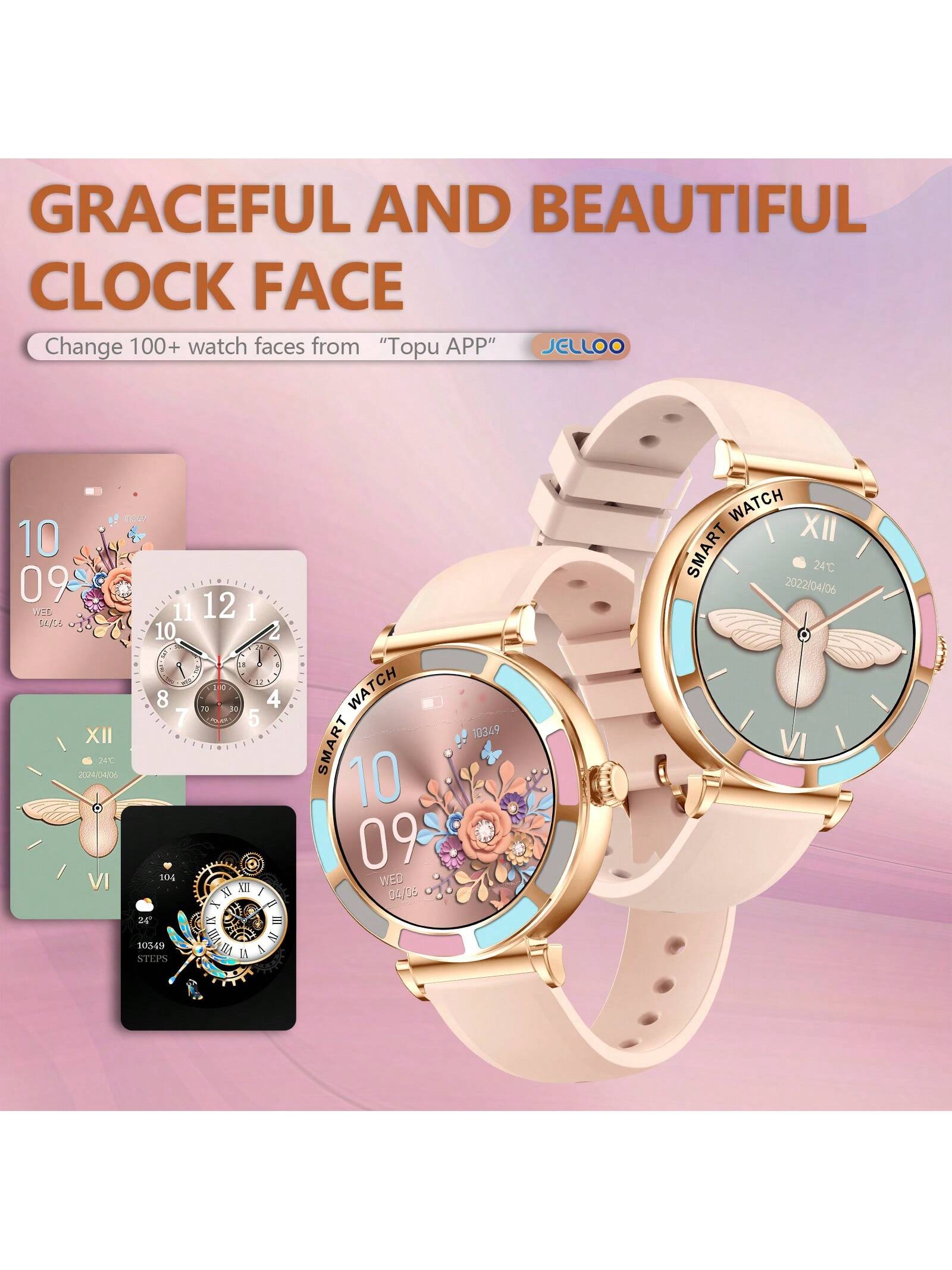 INEYES 2024 New Smartwatch For Women (Answer/Make Call) With 1.27'' HD Screen 100 Sport Modes Health Fitness Tracker Breathing Training/Sleep Monitor IP67 Waterproof Smart Watch Compatible With IOS Android IPhone