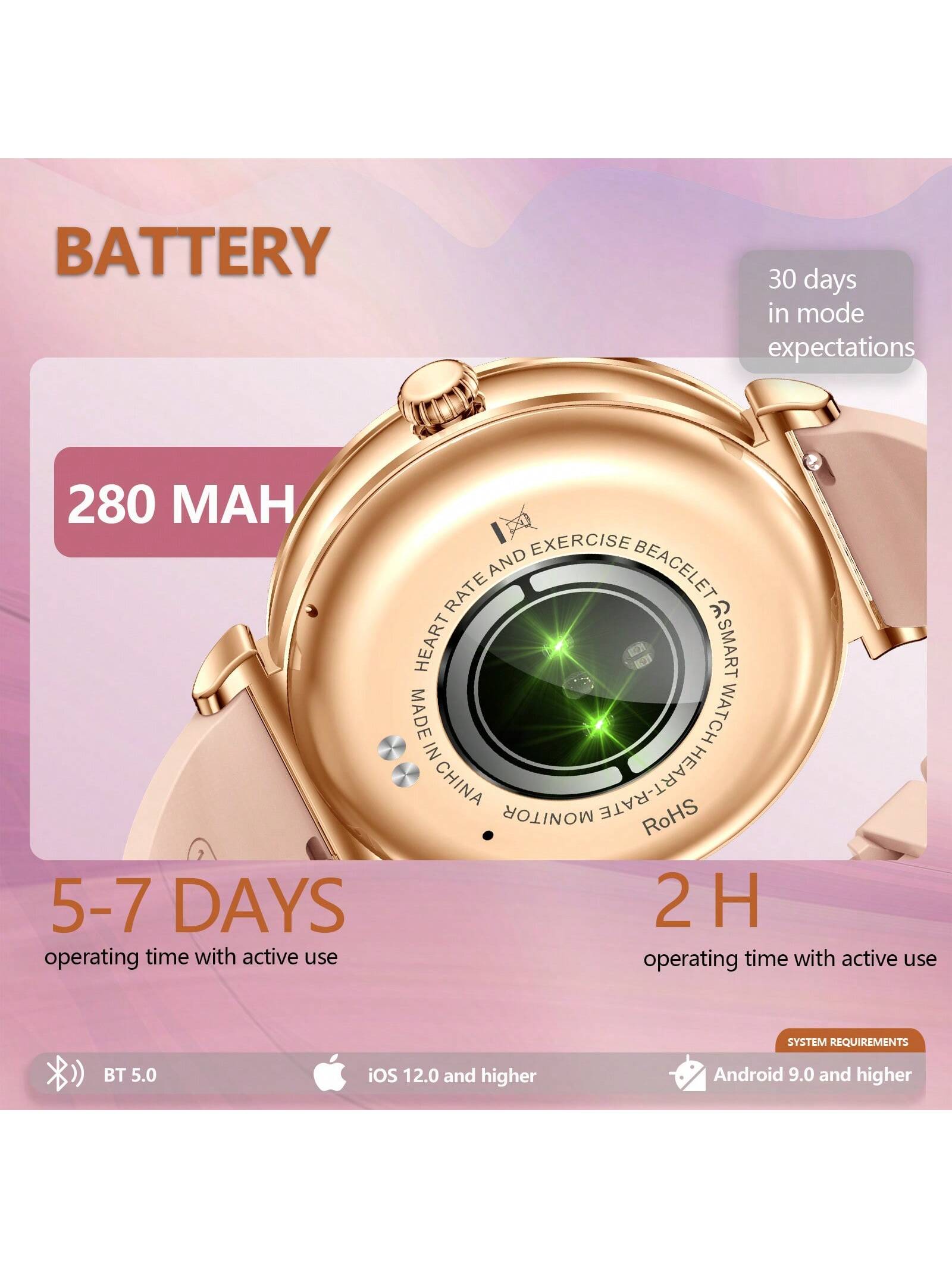 INEYES 2024 New Smartwatch For Women (Answer/Make Call) With 1.27'' HD Screen 100 Sport Modes Health Fitness Tracker Breathing Training/Sleep Monitor IP67 Waterproof Smart Watch Compatible With IOS Android IPhone