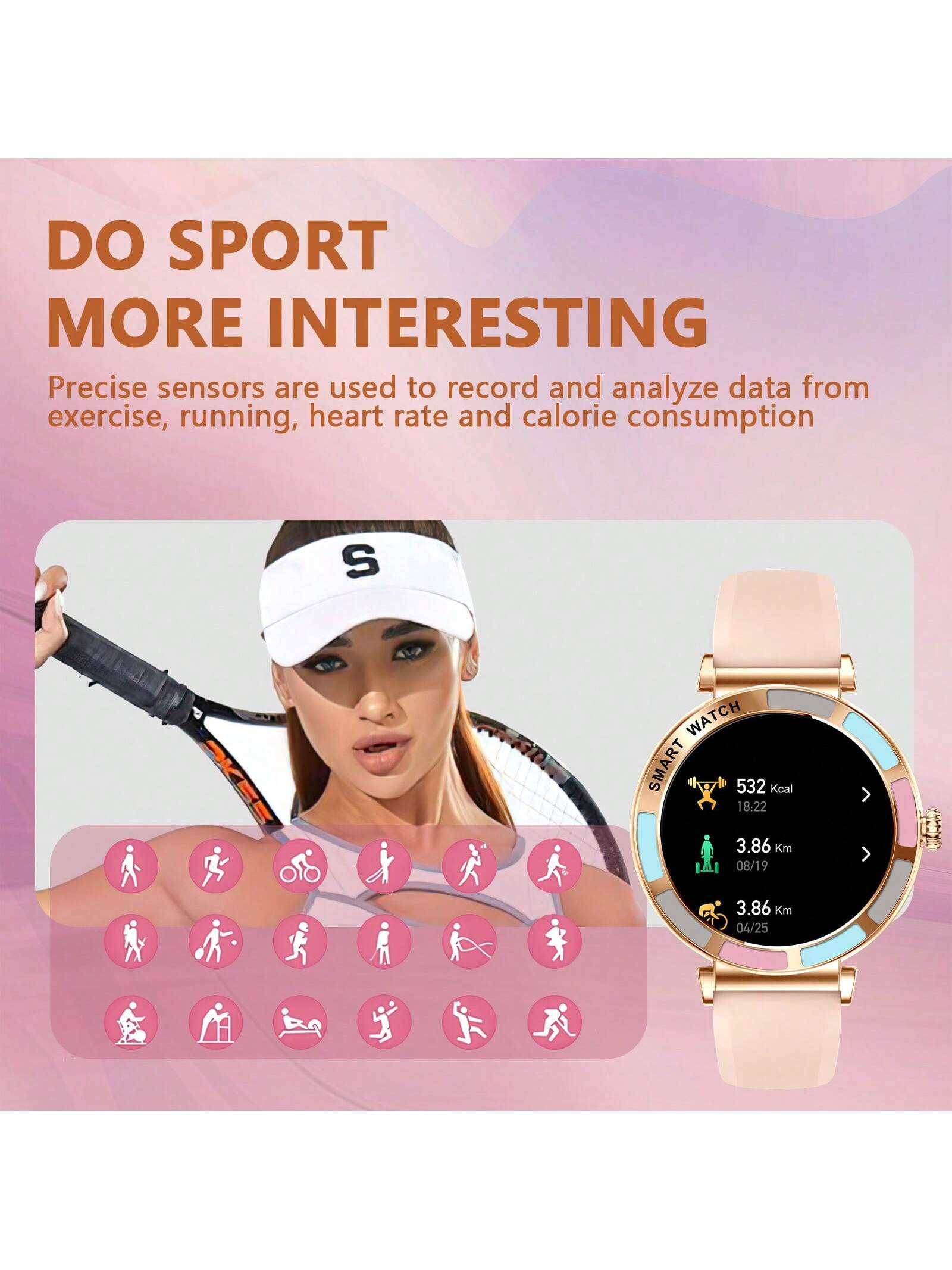 INEYES 2024 New Smartwatch For Women (Answer/Make Call) With 1.27'' HD Screen 100 Sport Modes Health Fitness Tracker Breathing Training/Sleep Monitor IP67 Waterproof Smart Watch Compatible With IOS Android IPhone
