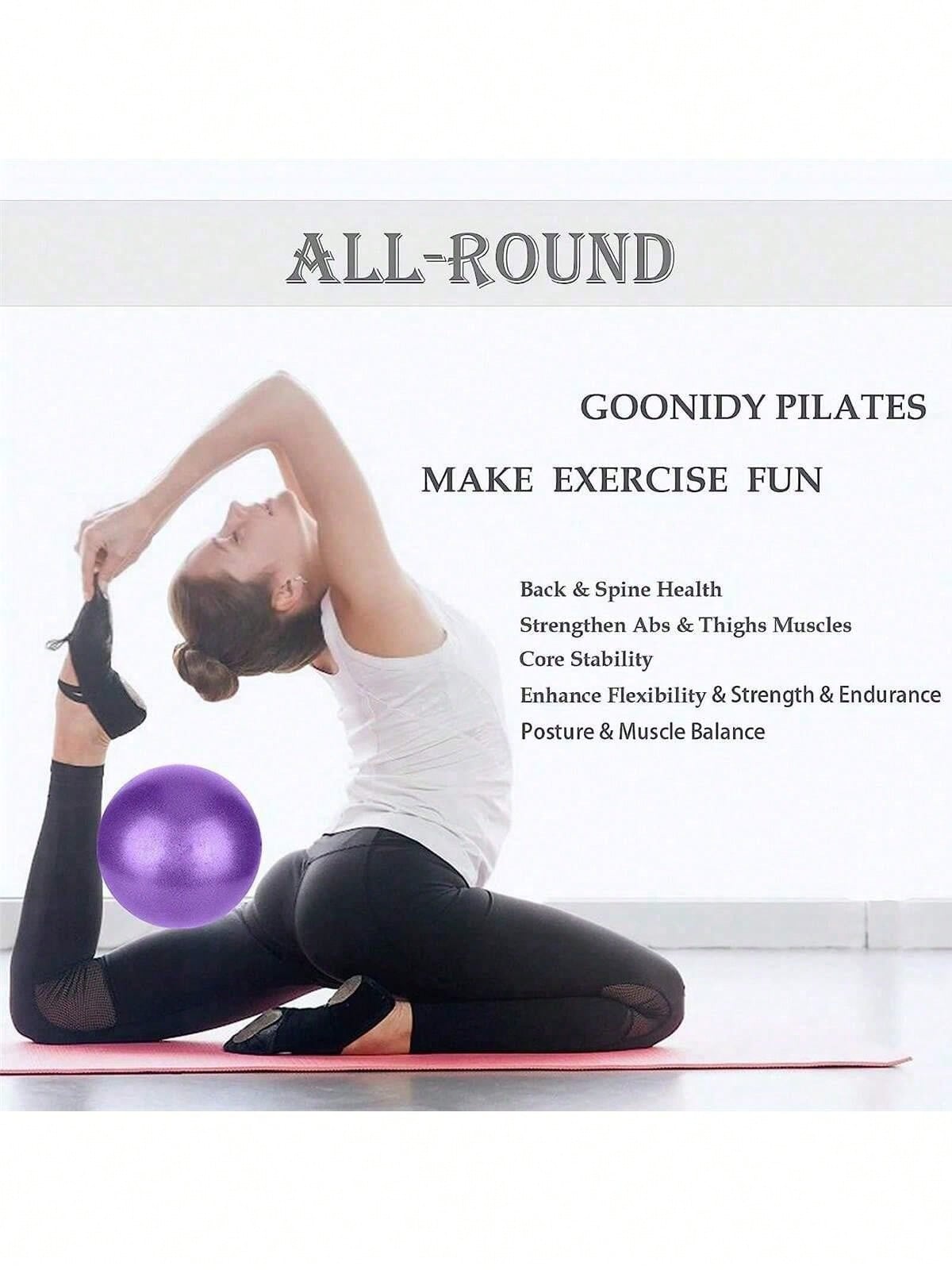 Small Pilates Ball, Mini Workout Ball, Core Ball, 9 Inch Small Exercise Ball, Mini Bender Ball, Pilates, Yoga, Workout