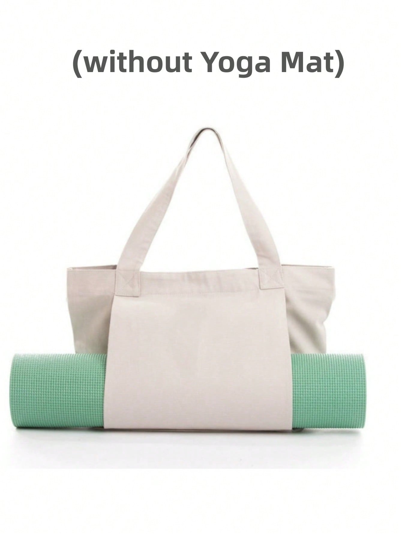 Sports Gym Yoga Bags,Canvas Tote Bag With Yoga Mat Carrier Pocket Carryall Shoulder Bag For Office, Workout, Pilates, Travel, Beach And Gym