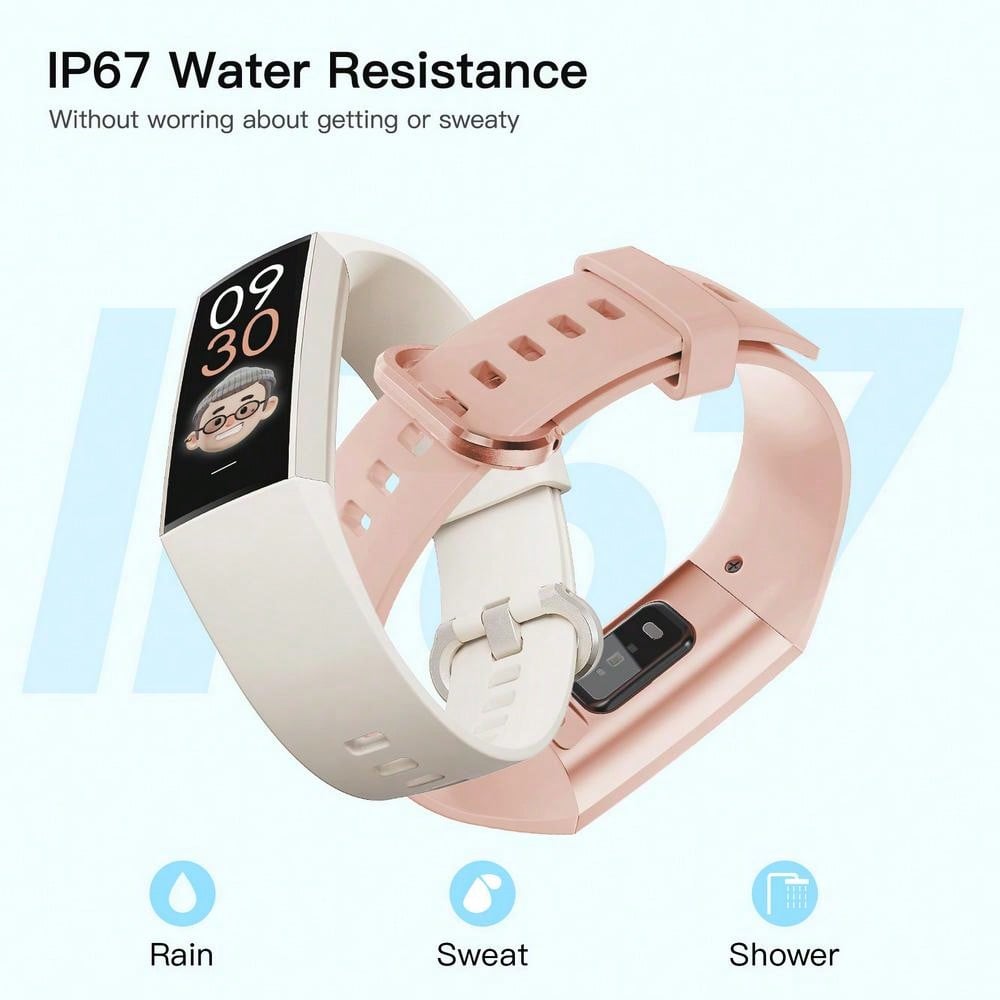 EFFEOKKI EFFEOKKI 1.1" AMOLED Fitness Tracker Smart Watch For Man Women Smart Bracelet Sport Band Waterproof Pedometer Heart Rate/Blood Pressure/Blood Oxygen Monitor Smartwatch