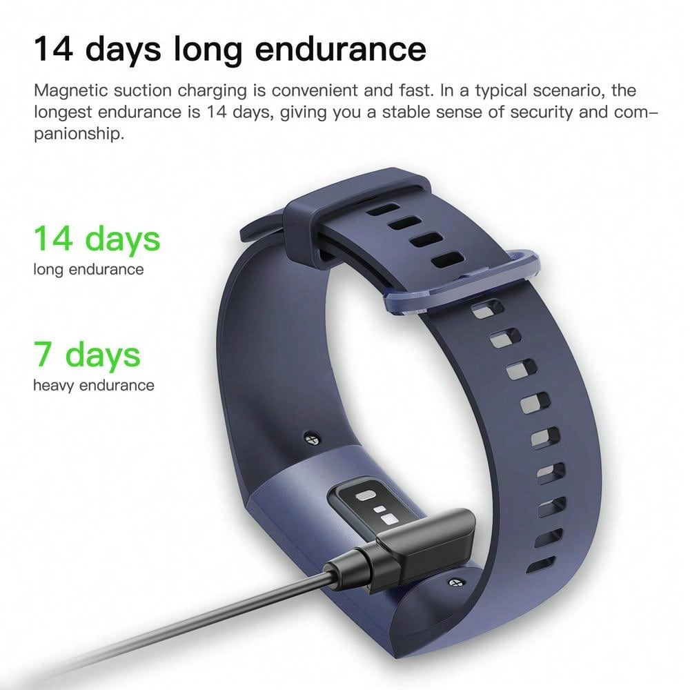 EFFEOKKI EFFEOKKI 1.1" AMOLED Fitness Tracker Smart Watch For Man Women Smart Bracelet Sport Band Waterproof Pedometer Heart Rate/Blood Pressure/Blood Oxygen Monitor Smartwatch