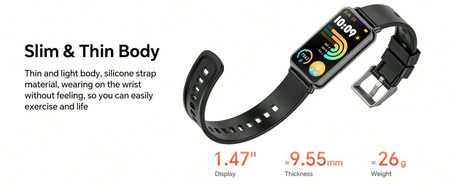 Hwagol 1.45-Inch Smart Watch, Sports And Fitness Tracker, Compatible With Android IPhone, Women's Smart Watch, Sleep Monitoring Watch/100 Sports Modes, Step Counting And Calorie Men's Smart Watch