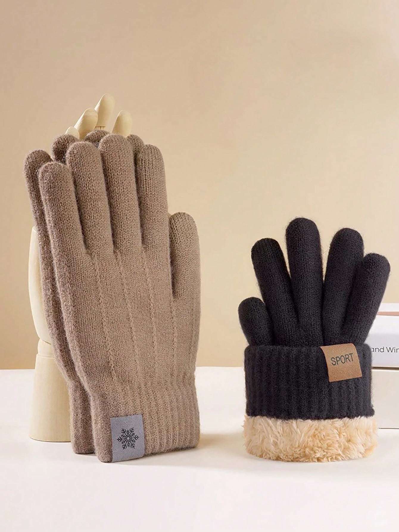 1 Pair Thickened Winter Gloves, Men/Women Warm Touch Screen Cycling Gloves, Outdoor Cold Proof (Suitable For -30°C)