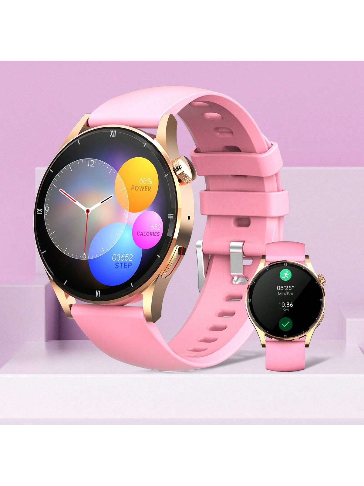 PAKRYS Smart Watch For Women Make/Answer Calls 1.32" HD Screen Fitness Tracker Watch With Sports Modes Heart Rate Sleep Monitor Smartwatch Compatible With IPhone Android