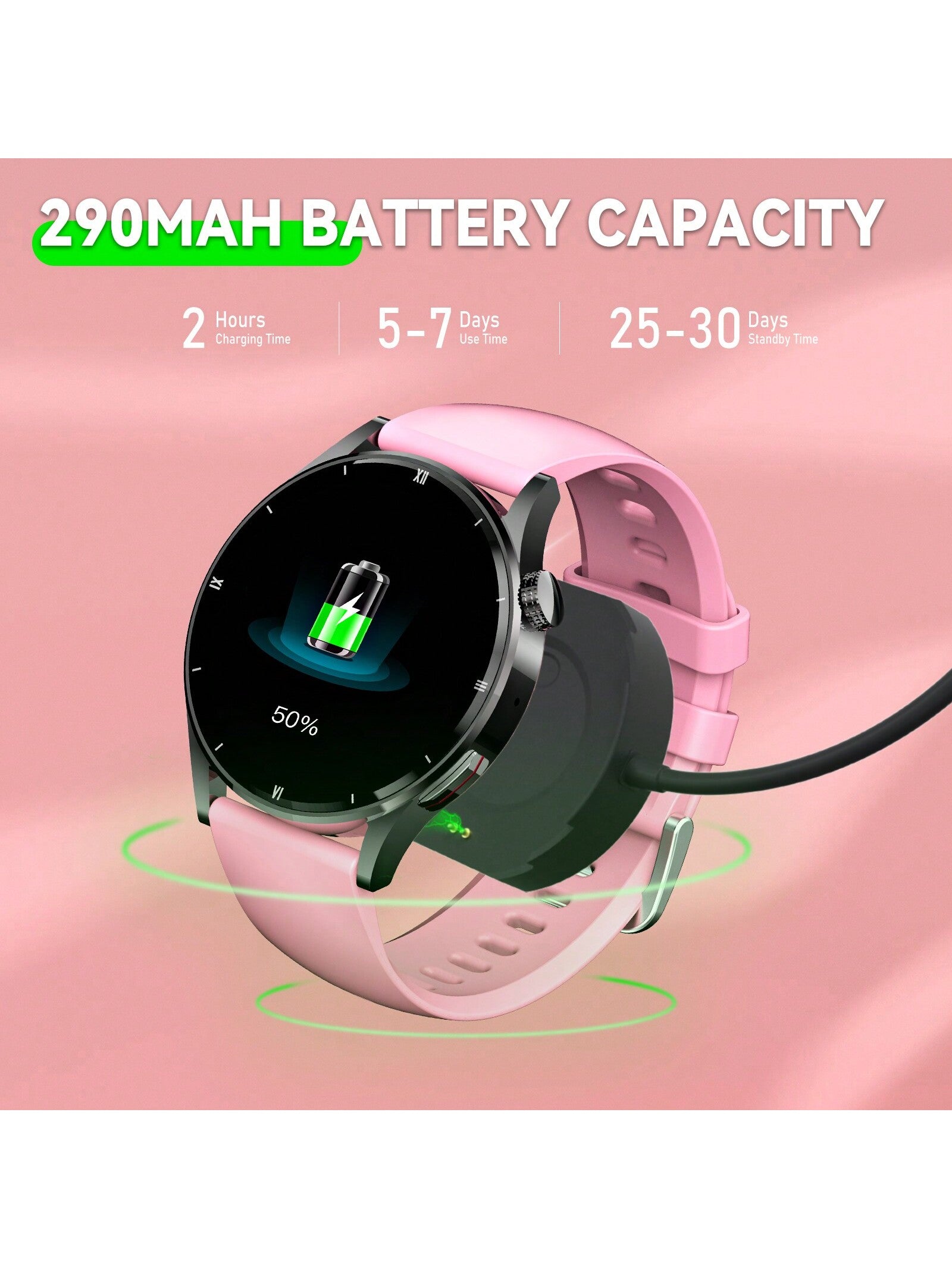 PAKRYS Smart Watch For Women Make/Answer Calls 1.32" HD Screen Fitness Tracker Watch With Sports Modes Heart Rate Sleep Monitor Smartwatch Compatible With IPhone Android