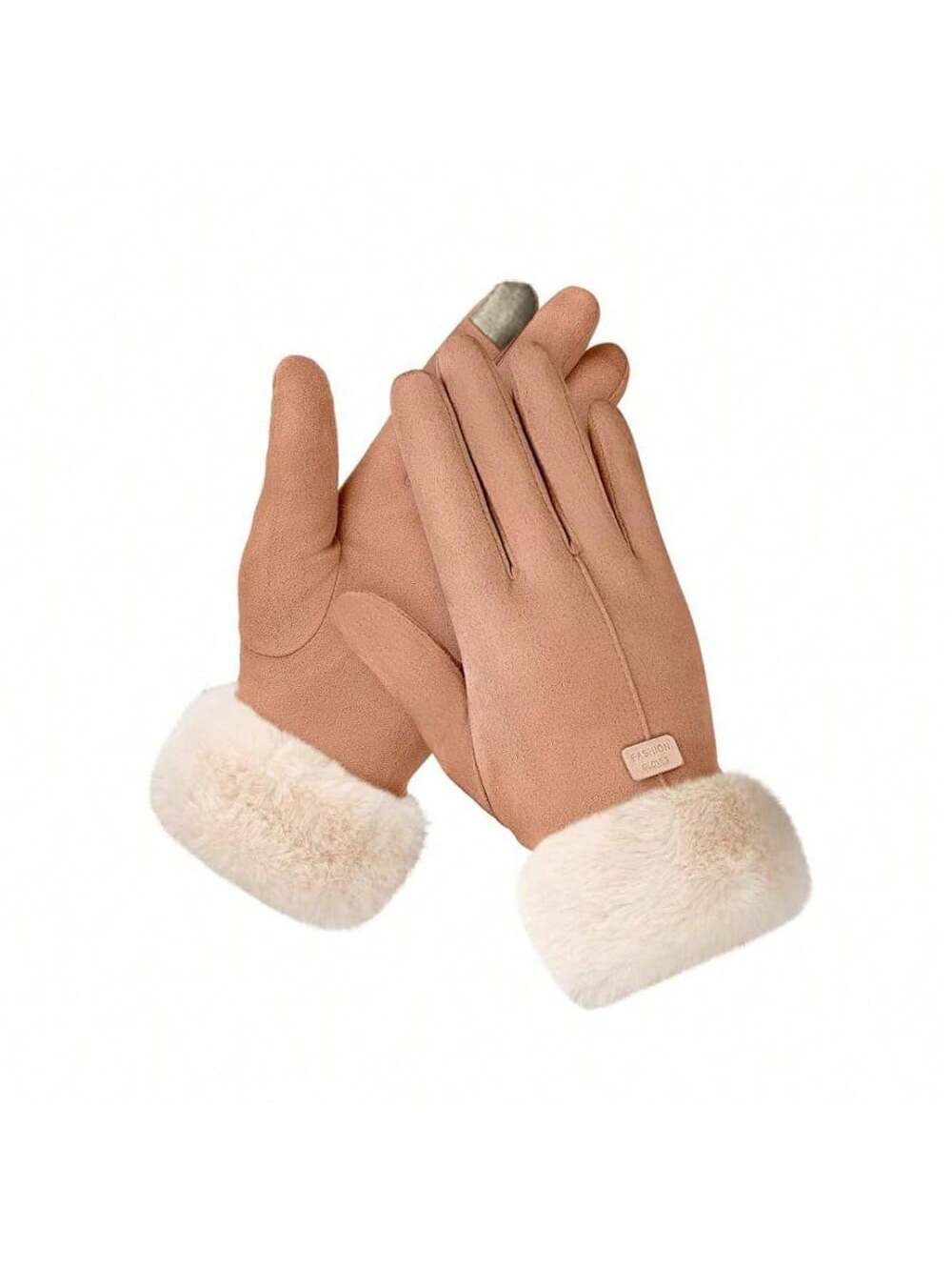 1/2 Pairs Fashion Women Gloves Autumn Winter Cute Furry Warm Mitts Full Finger Mittens Women Outdoor Sport Female Gloves Screen Christmas And Thanksgiving Gifts For Family