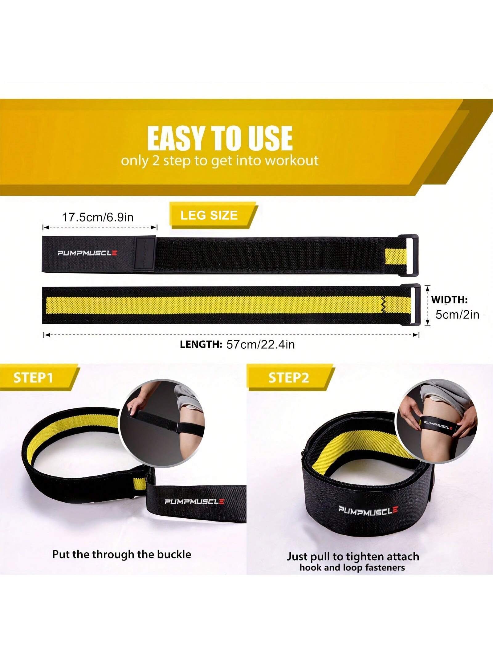 2pcs Occlusion Resistance Bands For Exercising Butt, Squat,Thigh, Arms,Brf Bands,Gain Muscle Without Heavy Weight Lifting,Quick-Release Elastic Strap