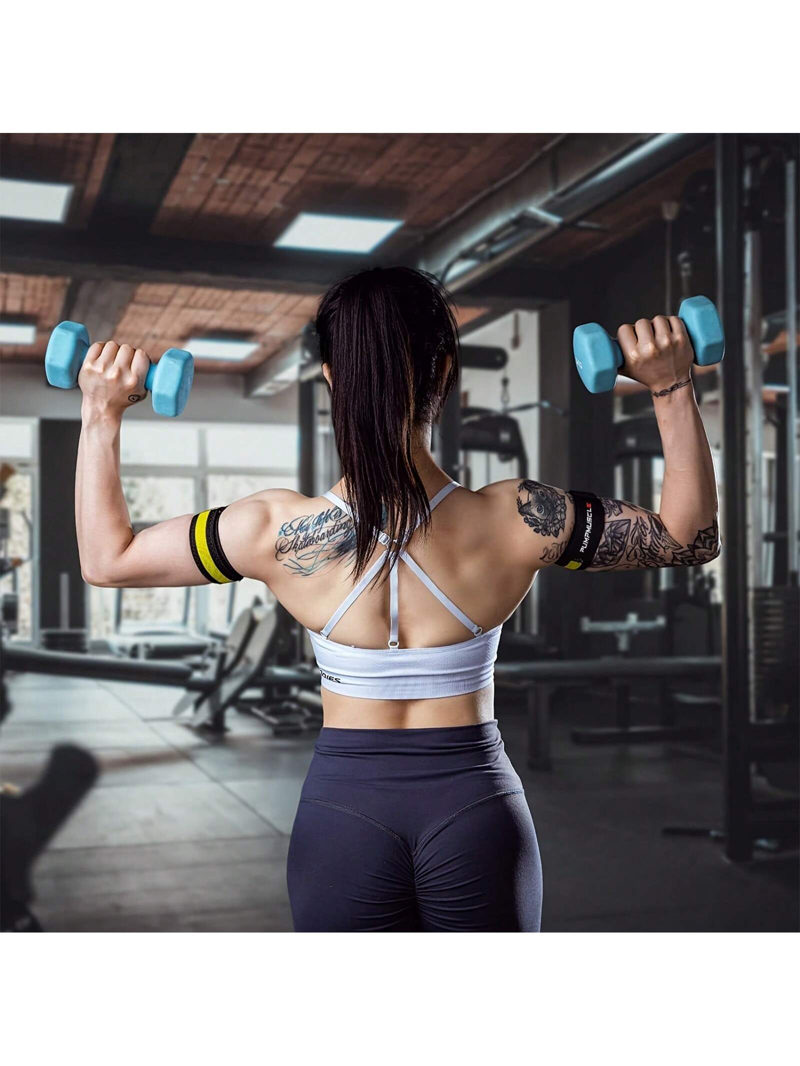 2pcs Occlusion Resistance Bands For Exercising Butt, Squat,Thigh, Arms,Brf Bands,Gain Muscle Without Heavy Weight Lifting,Quick-Release Elastic Strap