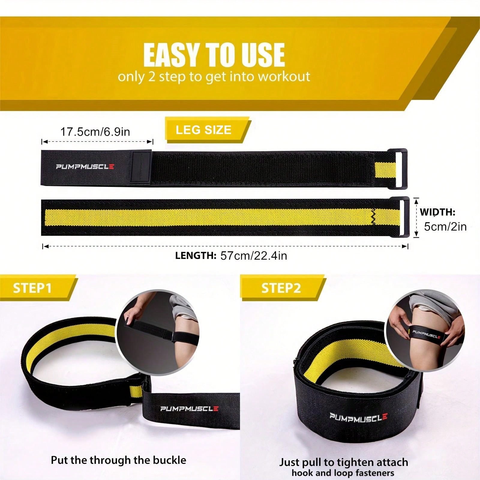 2pcs Occlusion Resistance Bands For Exercising Butt, Squat,Thigh, Arms,Brf Bands,Gain Muscle Without Heavy Weight Lifting,Quick-Release Elastic Strap