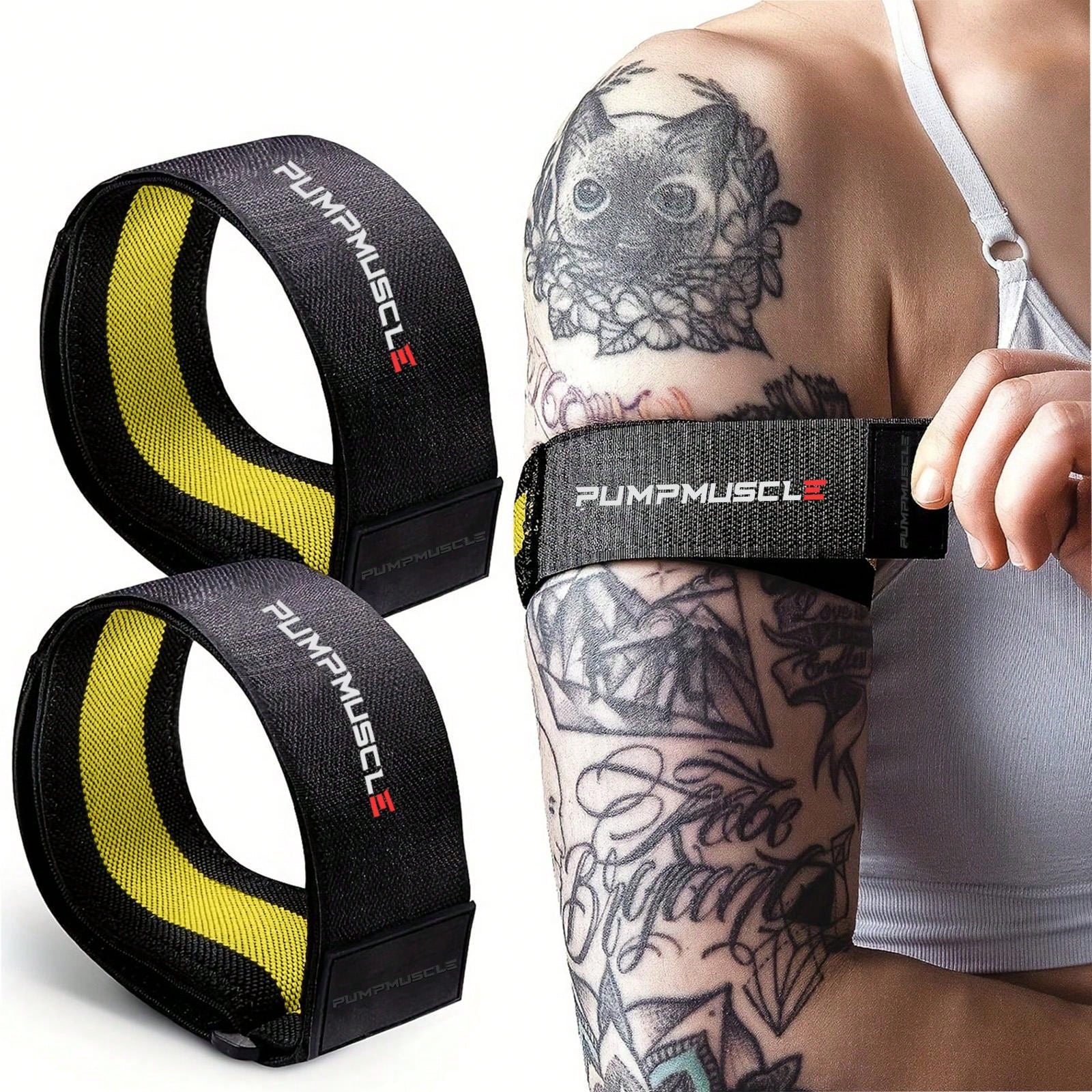 2pcs Occlusion Resistance Bands For Exercising Butt, Squat,Thigh, Arms,Brf Bands,Gain Muscle Without Heavy Weight Lifting,Quick-Release Elastic Strap