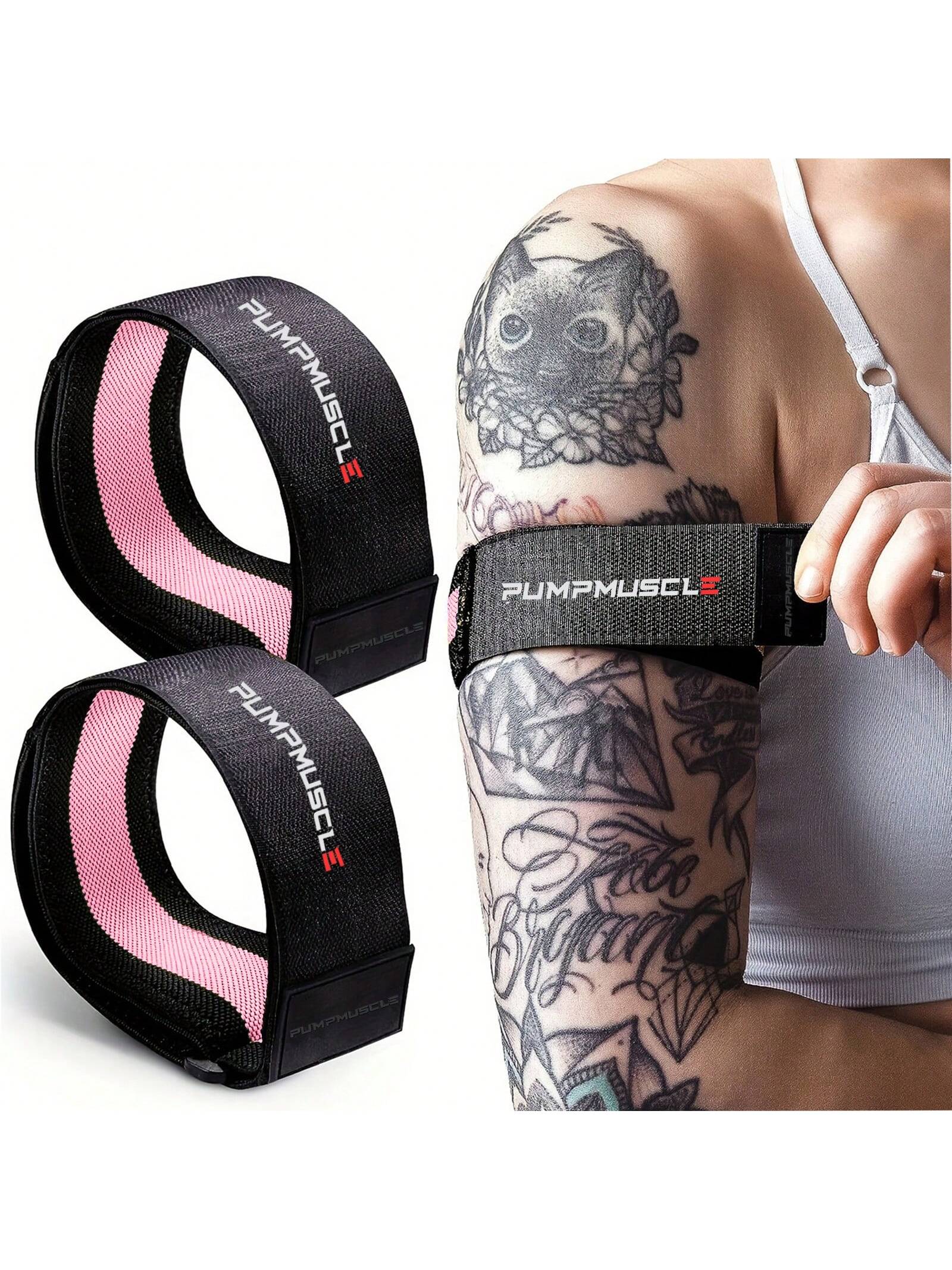 2pcs Occlusion Resistance Bands For Exercising Butt, Squat,Thigh, Arms,Brf Bands,Gain Muscle Without Heavy Weight Lifting,Quick-Release Elastic Strap