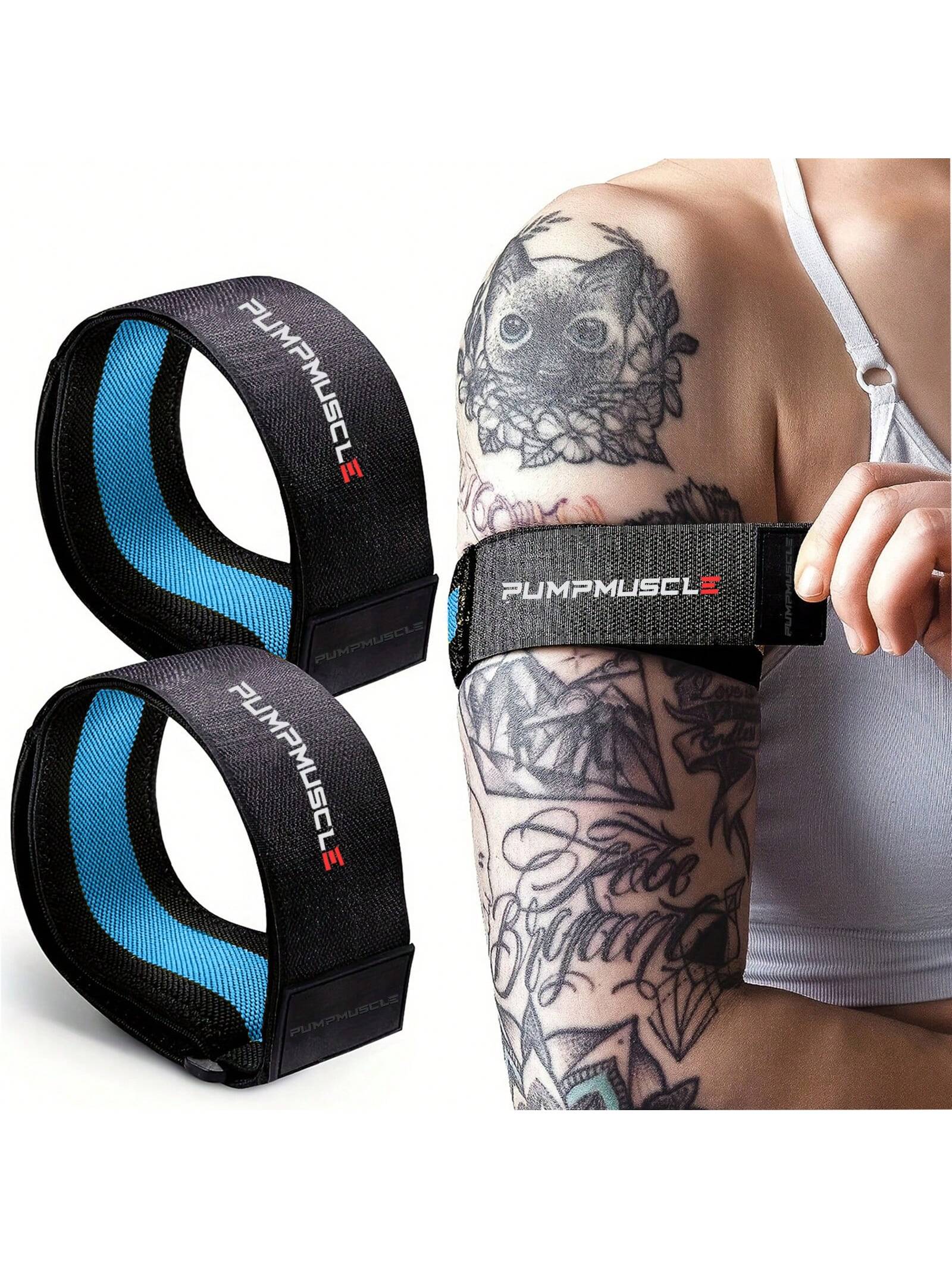 2pcs Occlusion Resistance Bands For Exercising Butt, Squat,Thigh, Arms,Brf Bands,Gain Muscle Without Heavy Weight Lifting,Quick-Release Elastic Strap