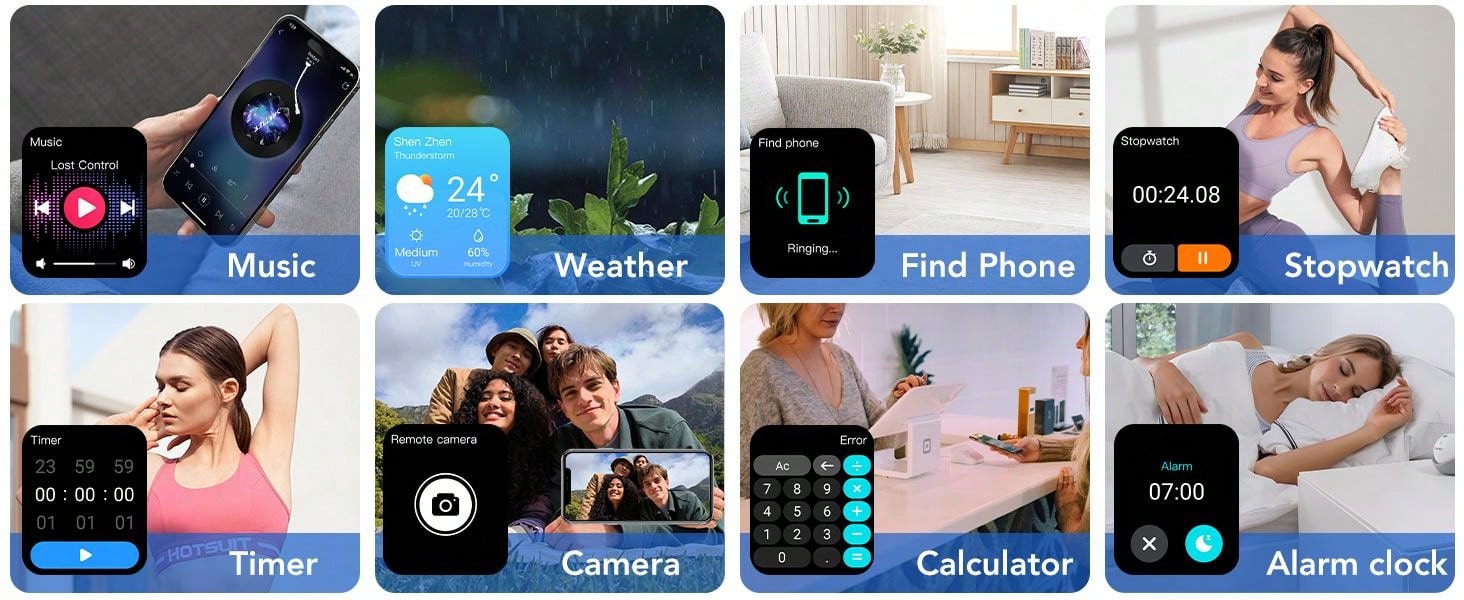 IKT P98 1.96" HD Display SmartWatch - Advanced Fitness Tracker With 100 Sports Modes, Wireless Call, Sleep Monitor, Game, Calculator - Compatible With Android, IPhone, And IOS Devices