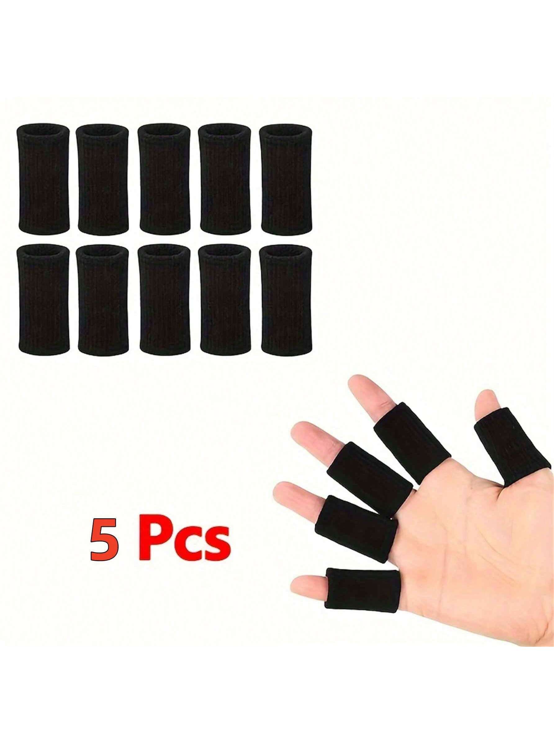 5PCS Finger Arthritis Sleeves, Elastic Thumb Splint Support Protector, Finger Compression Sleeve For Arthritis Joint, Breathable Finger Tape For Trigger Finger Sports Support