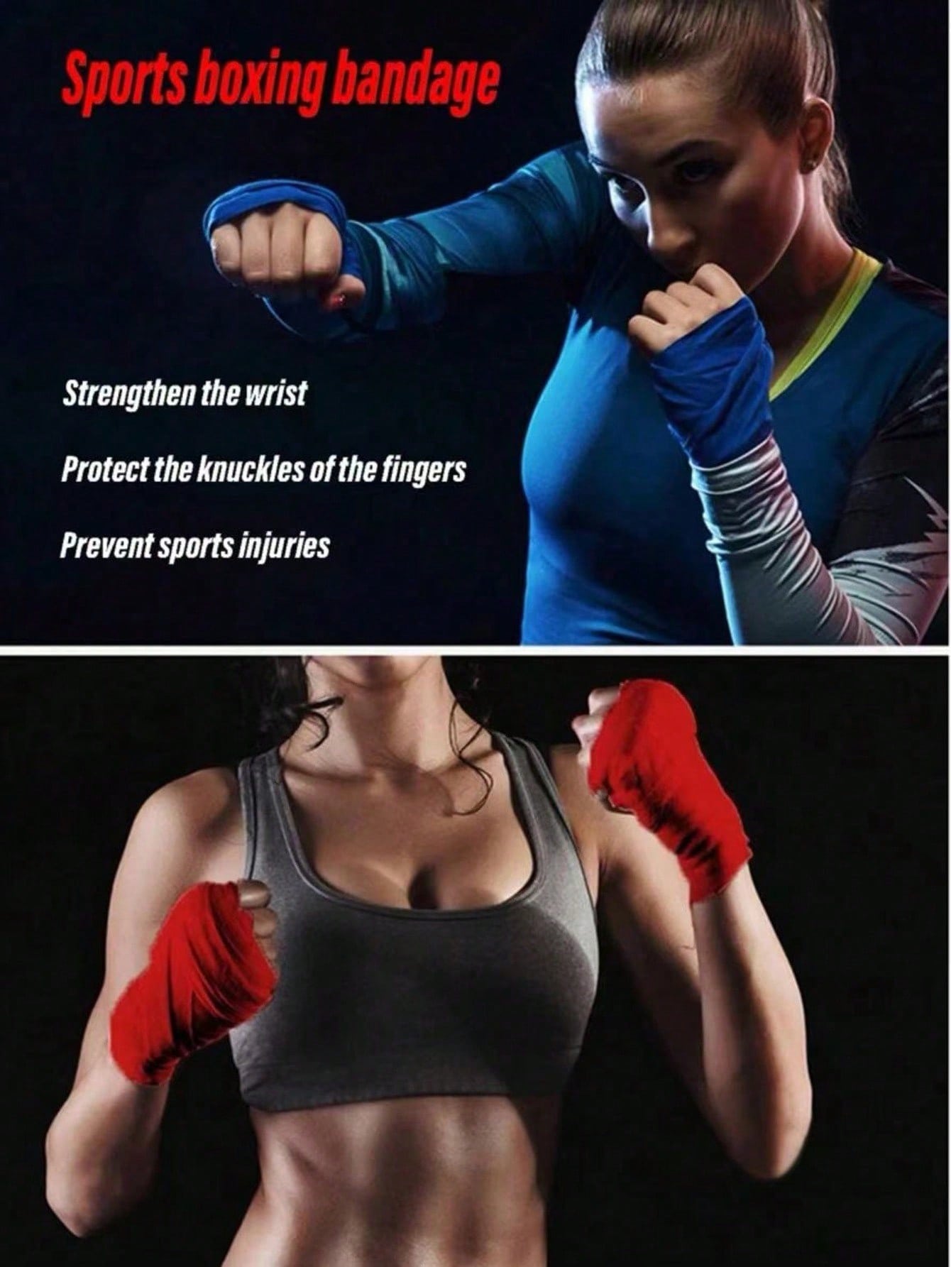 2pcs Boxing Wraps, Breathable Martial Arts Hand Wraps For Fitness, Muay Thai, MMA