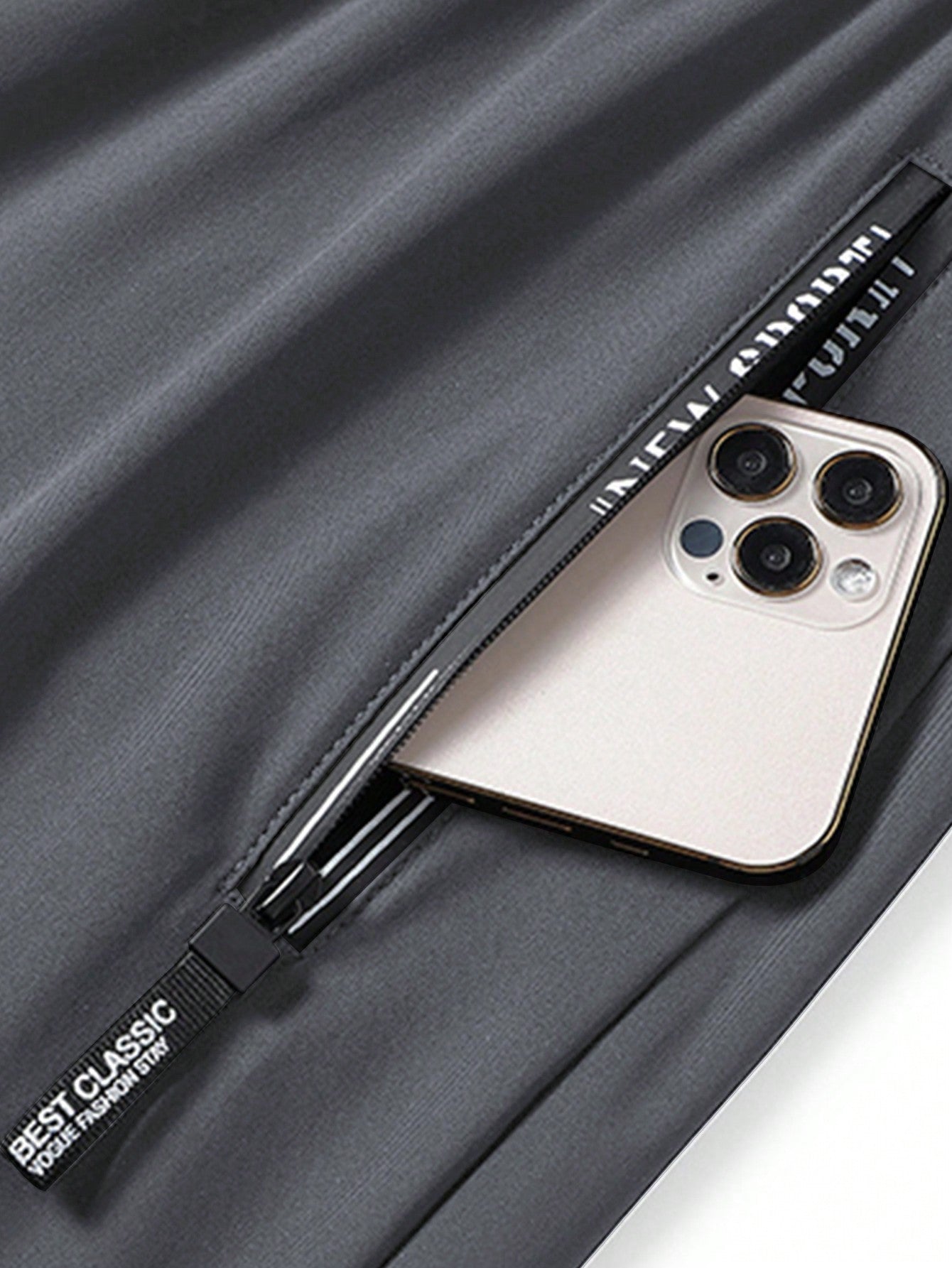 Summer Boyfriend Style Men High Elasticity Comfortable Zipper Pocket Adjustable Waist Ideal For Exercise And Training Machine Washable Casual Long Pants