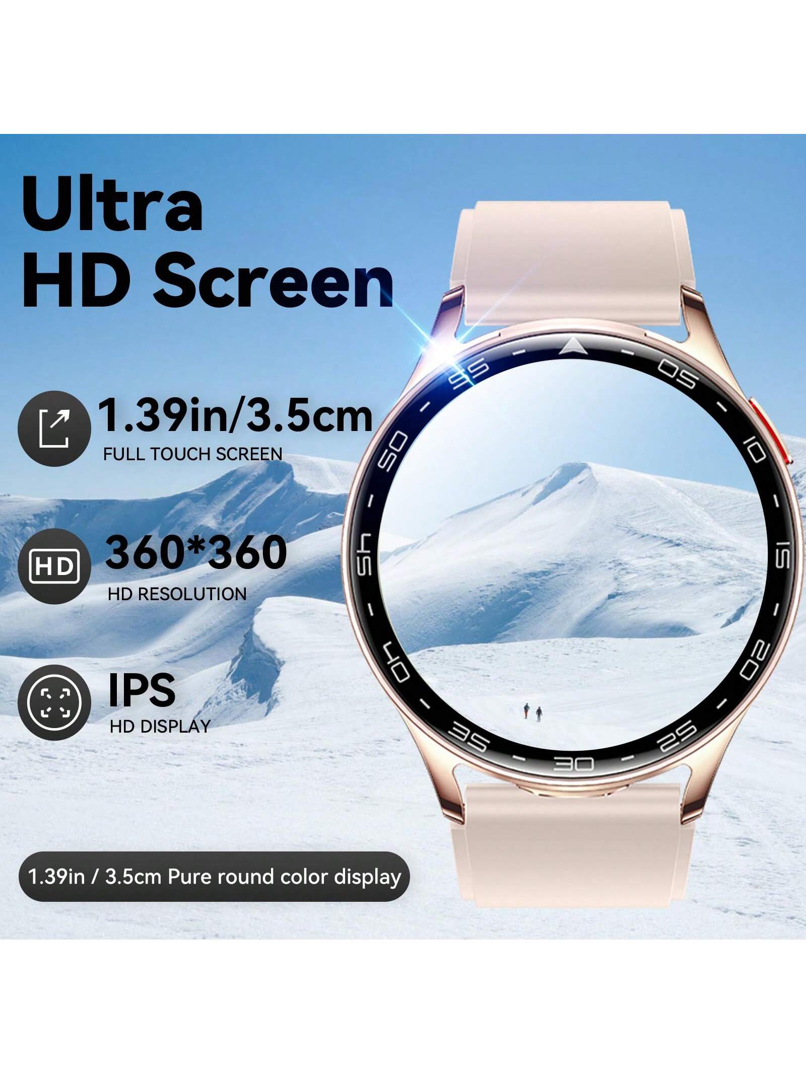 LinsonK 1pc Smart Watches For Women Men With Earbuds Bluetooth Call 1.39" HD Screen 2 In 1 Outdoor Smartwatch IP67 Waterproof Fitness Tracker With Heart Rate Sleep Monitor Pedometer For IOS Android
