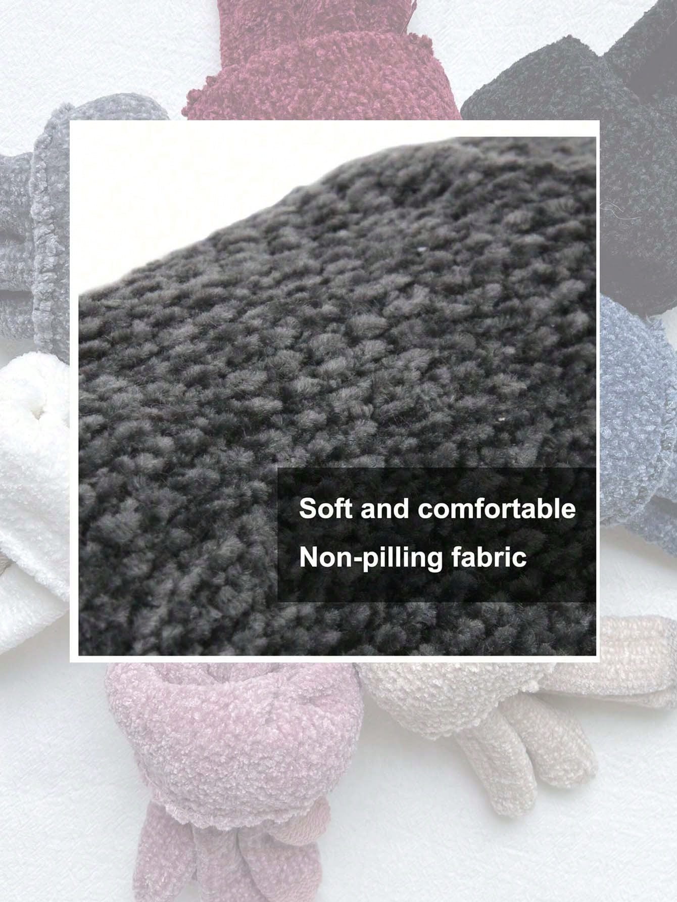 1 Pair Unisex Winter Gloves - Upgraded Touchscreen Finger Design, Warm Knitted Gloves For Cold Weather, Running, Driving - Fashionable Thick