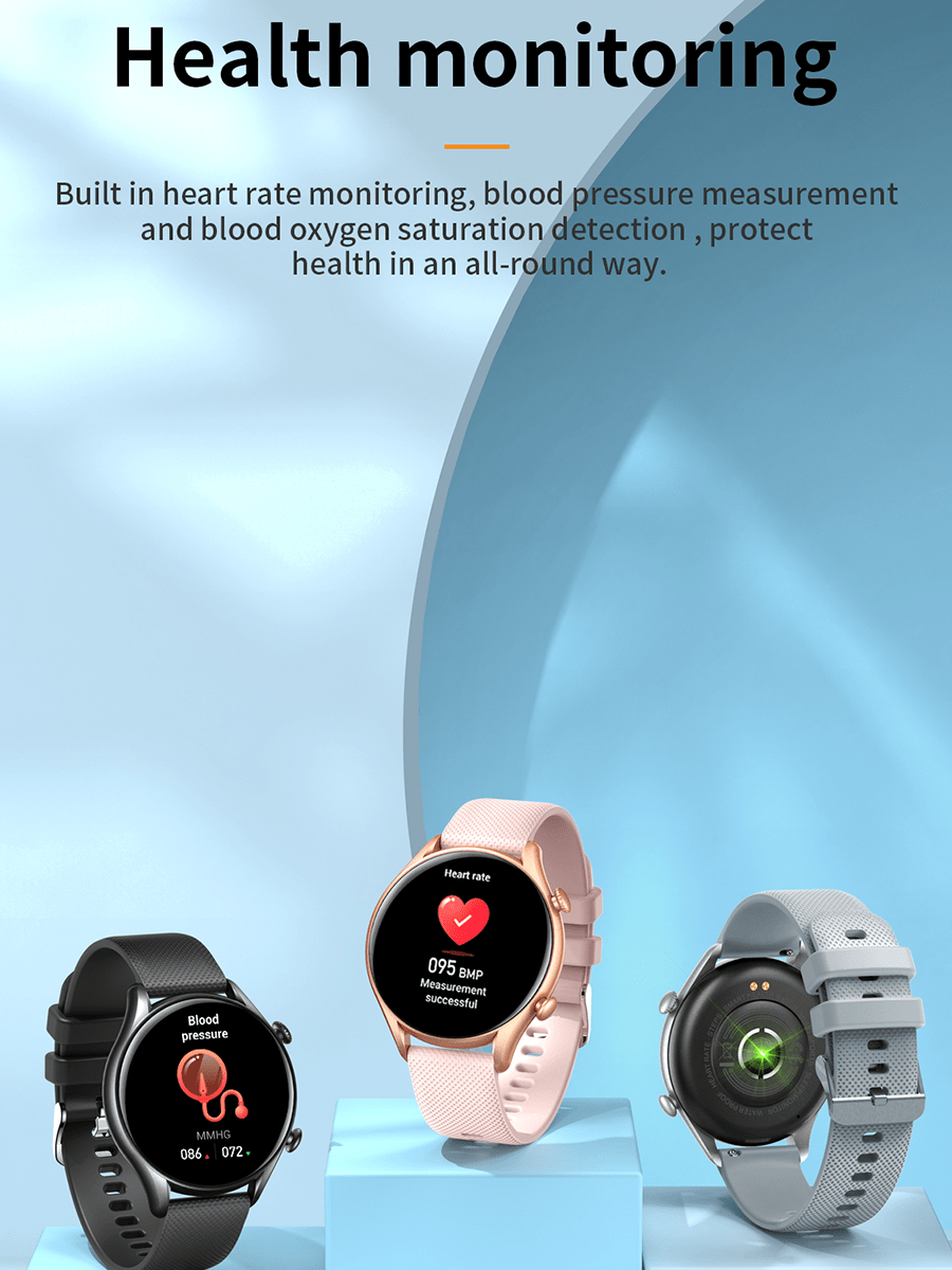 XAXRE Smart Watch For Men Women Bluetooth Dial Call Fitness Tracker 1.32" HD Full Touch Screen Heart Rate Sleep Monitor Activity Tracker IP67 Waterproof Smartwatch For Android Phones Compatible With IPhone