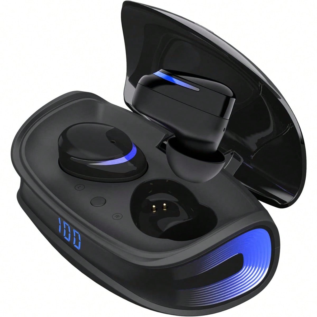 Wireless Earbuds, Cshidworld TWS Earbuds, Bt 5.0 Headphones, IPX8, Built-In Mic, Charging Case
