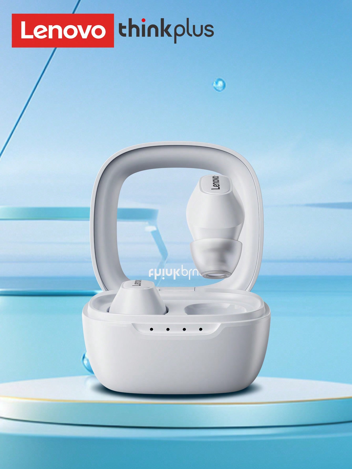 Lenovo XT62 Bluetooth Earphones, Half-In-Ear Style, High Definition Stereo Surround Sound Quality, Music