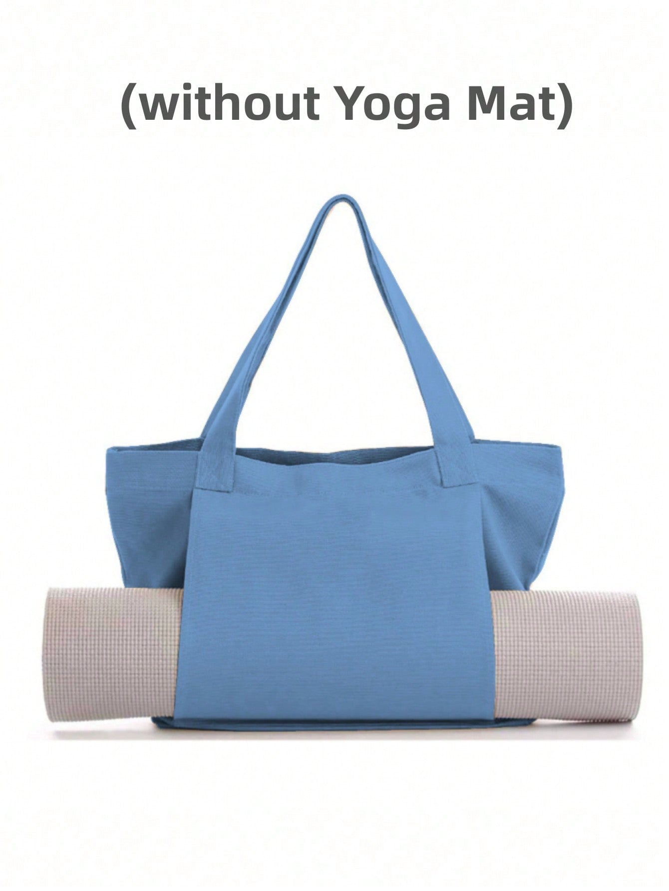 Sports Gym Yoga Bags,Canvas Tote Bag With Yoga Mat Carrier Pocket Carryall Shoulder Bag For Office, Workout, Pilates, Travel, Beach And Gym