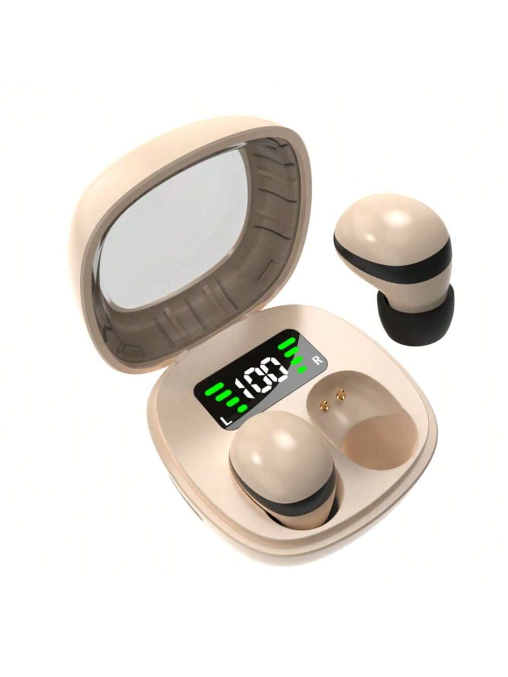 TWS Mini Sleeping Bluetooth Wireless Earphones In-Ear HIFI Music Headphones Stereo Noise Cancelling Sports Waterproof Earbuds Headset With Mic